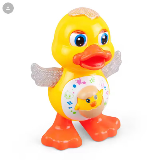 Dancing Duck Musical Toy Flashing Lights Moving Cute Cartoon Animal Kids Gift
