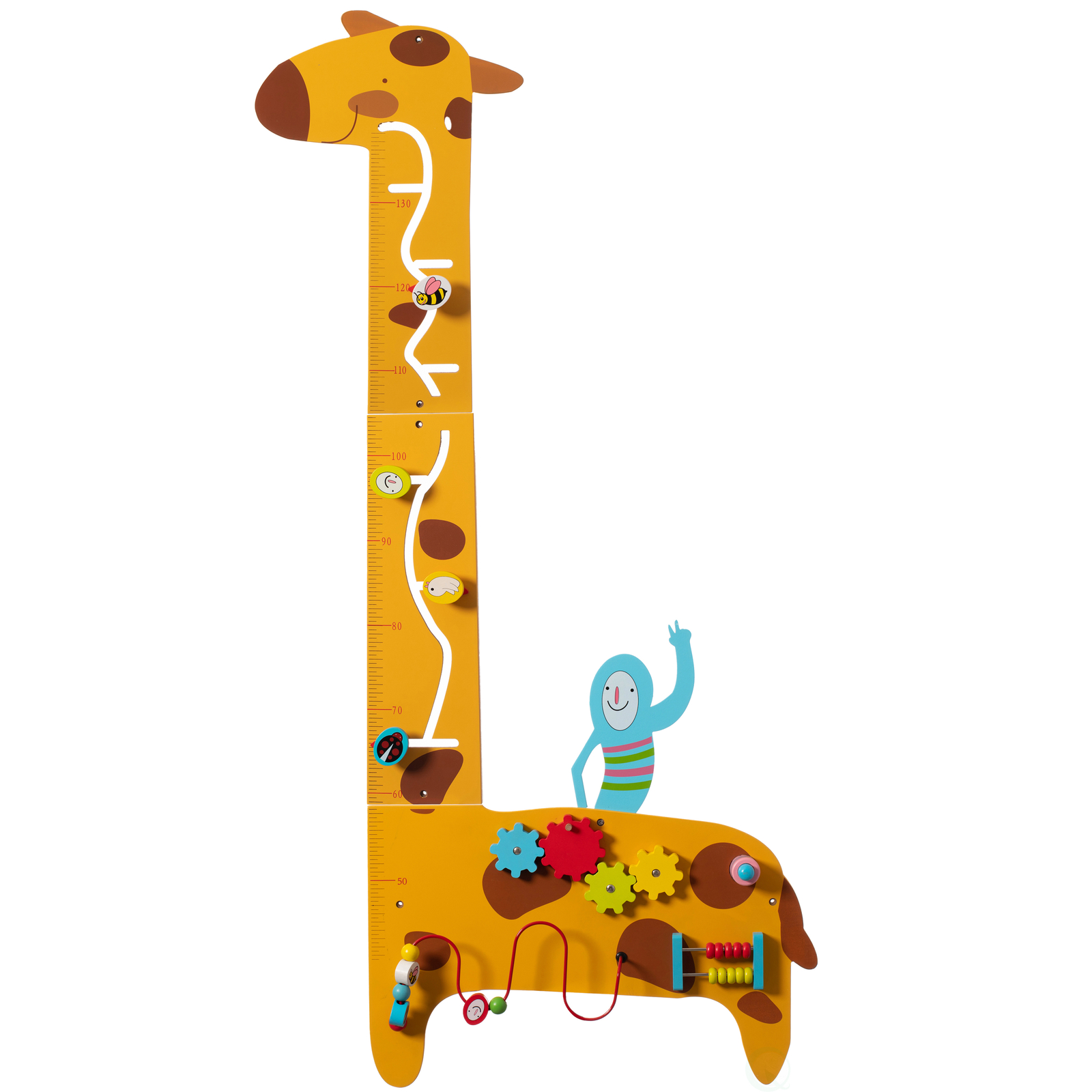 NEW Wooden Giraffe Sensory Wall Game, Activity Toy Growth Chart