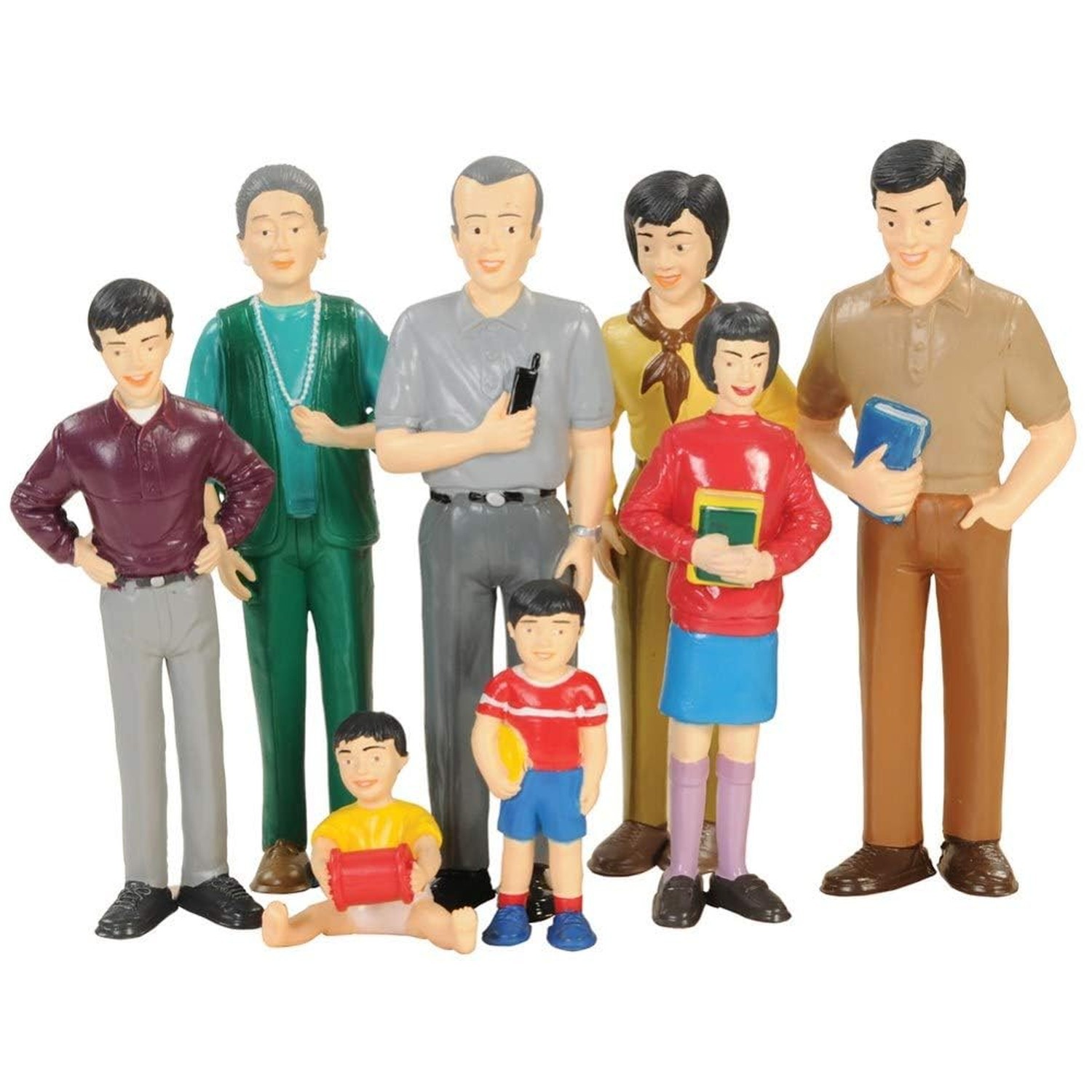 Cre8tive Minds Multi-Ethnic Pretend Play Family Set – 32 Pieces