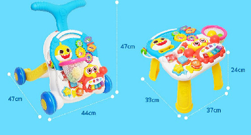 Pinkfong Baby Shark Baby Walker (walking aid + edu table)/color random/Express