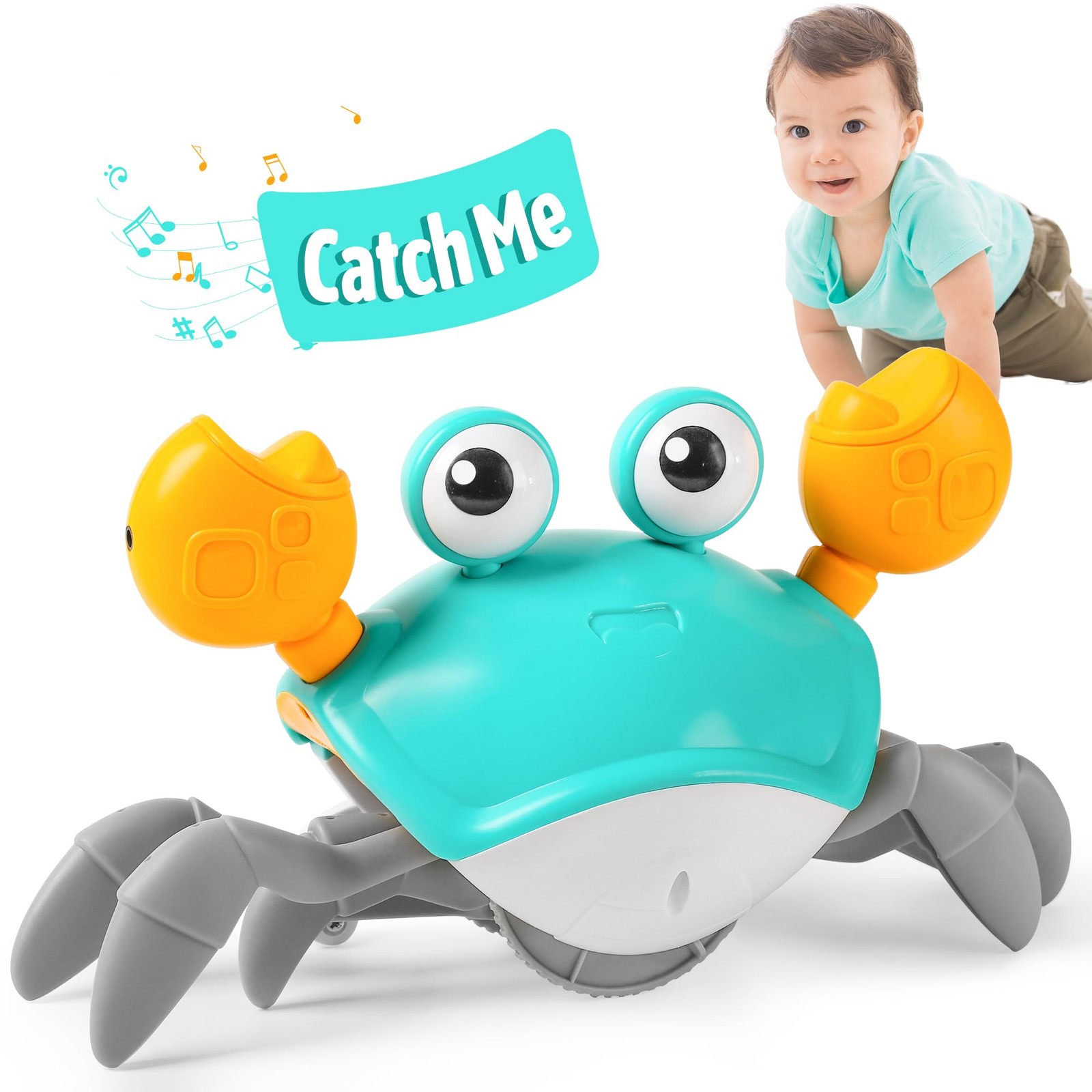 Crawling Crab Baby , Tummy Time for Infant 3 6 9 12 18 24 Month, Walking Danc…