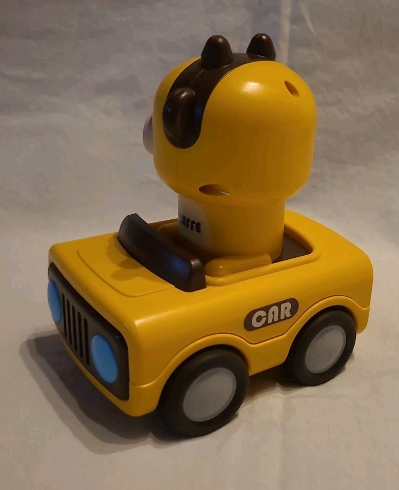 Iplay Yellow Giraffe Push And Go Car Toy For Toddlers