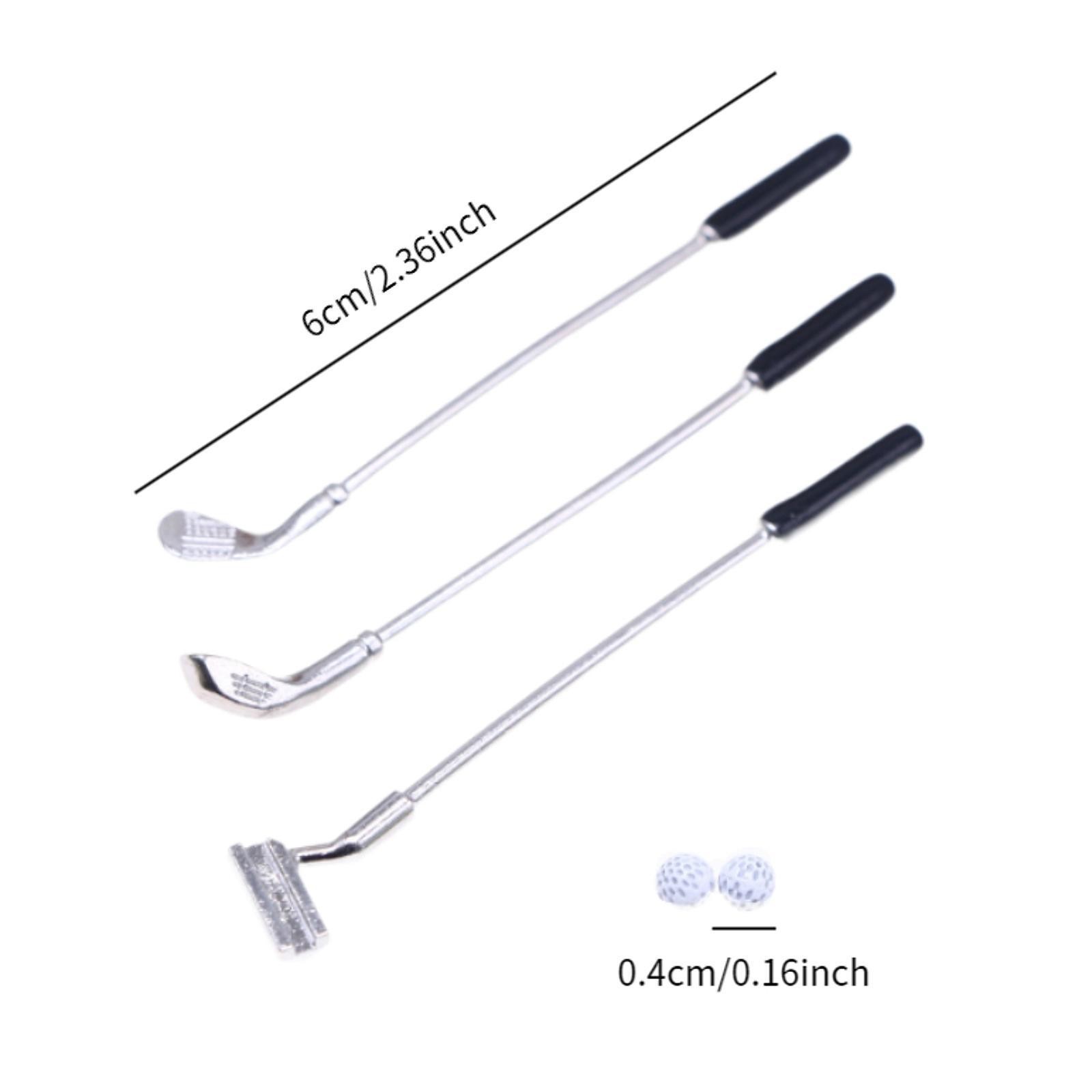 Miniature Golf Club Model Creative Mini DIY Small 1:12 Miniature Golf