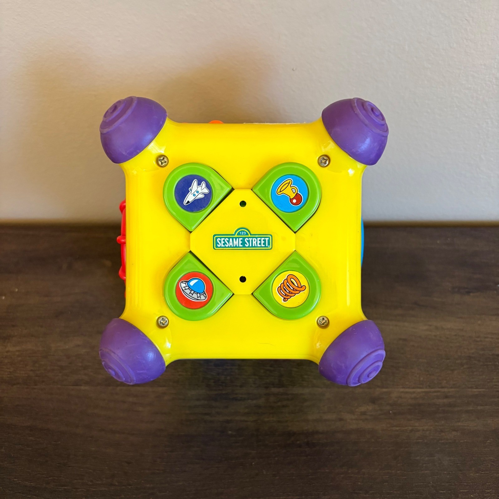 Vintage 2001 Mattel Sesame Street Activity Cube Elmo Cookie Monster Untested