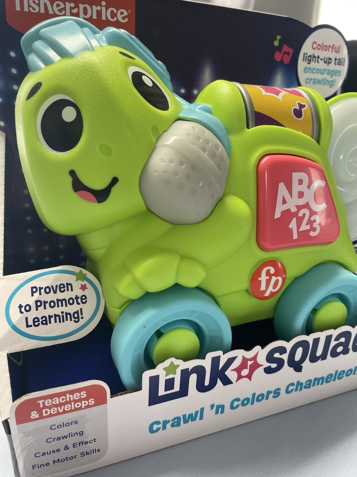 Fisher Price Link Squad Crawl n Colors Chameleon Toy Teaches And Develops