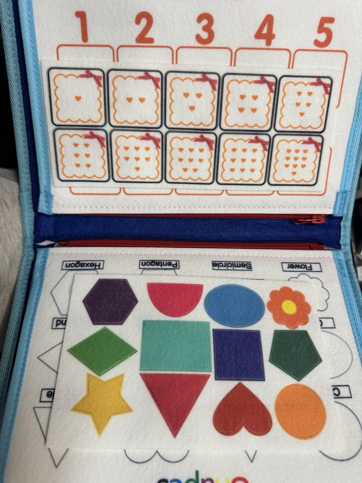 Montessori Busy Board for Toddlers Activity Book Fine Motor Skills Learning Toy