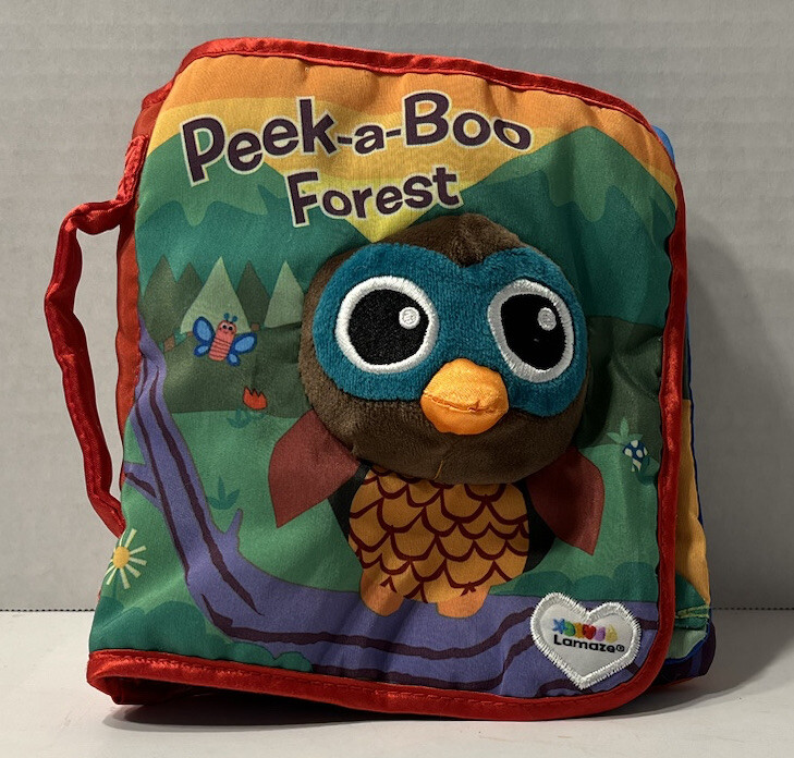 Tomy Lamaze “Peek-A-Boo Forest” Cloth Book Sensory Tactile Activity Book