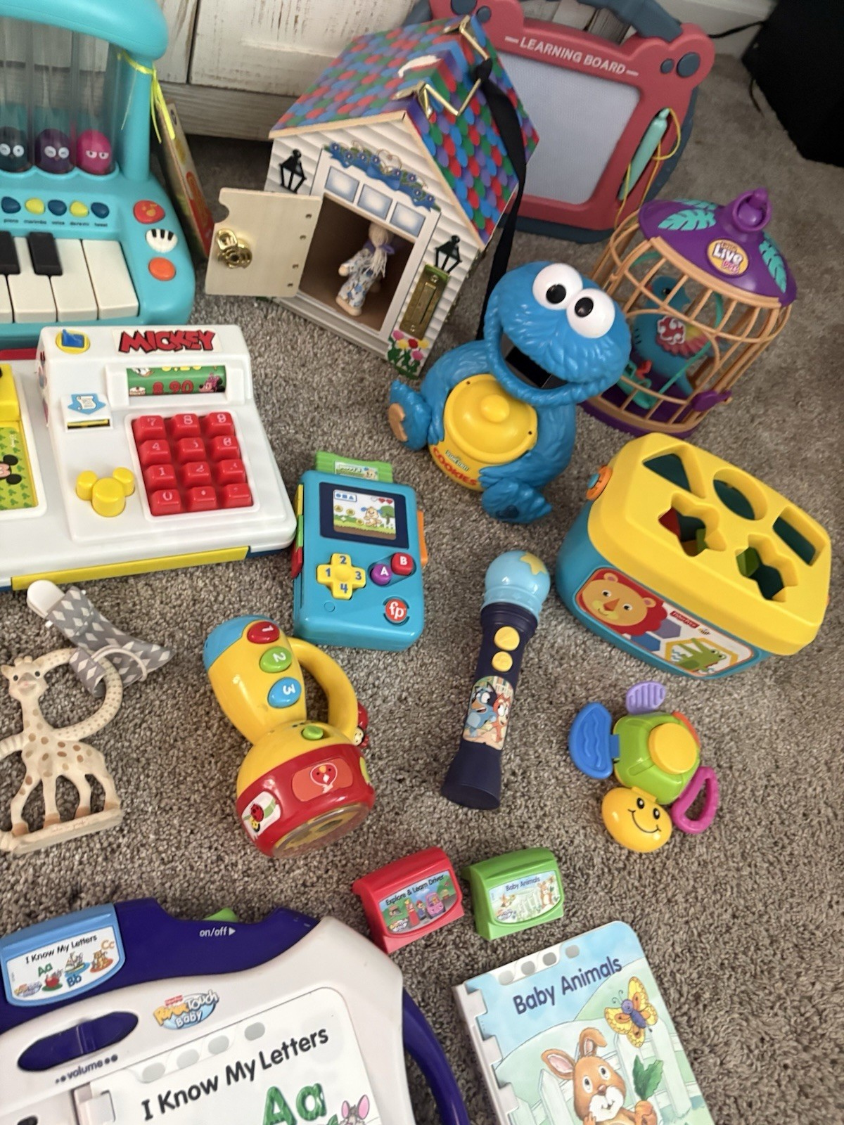 Huge Toddler Toy Lot Learning Toys Musical Piano LeapFrog Fisher Price VTech