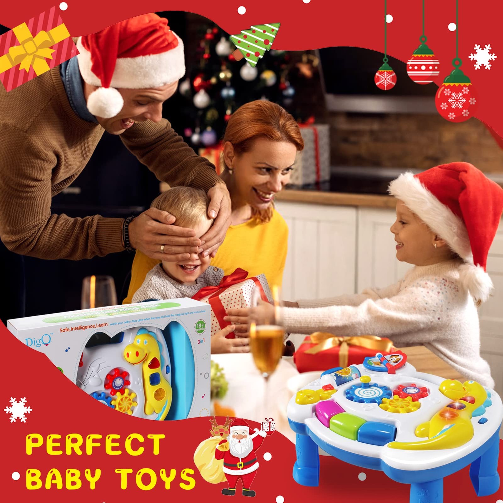 Music Baby Activity Center Toy 12-18 Months Activity Table Baby Toys 12 to 18…