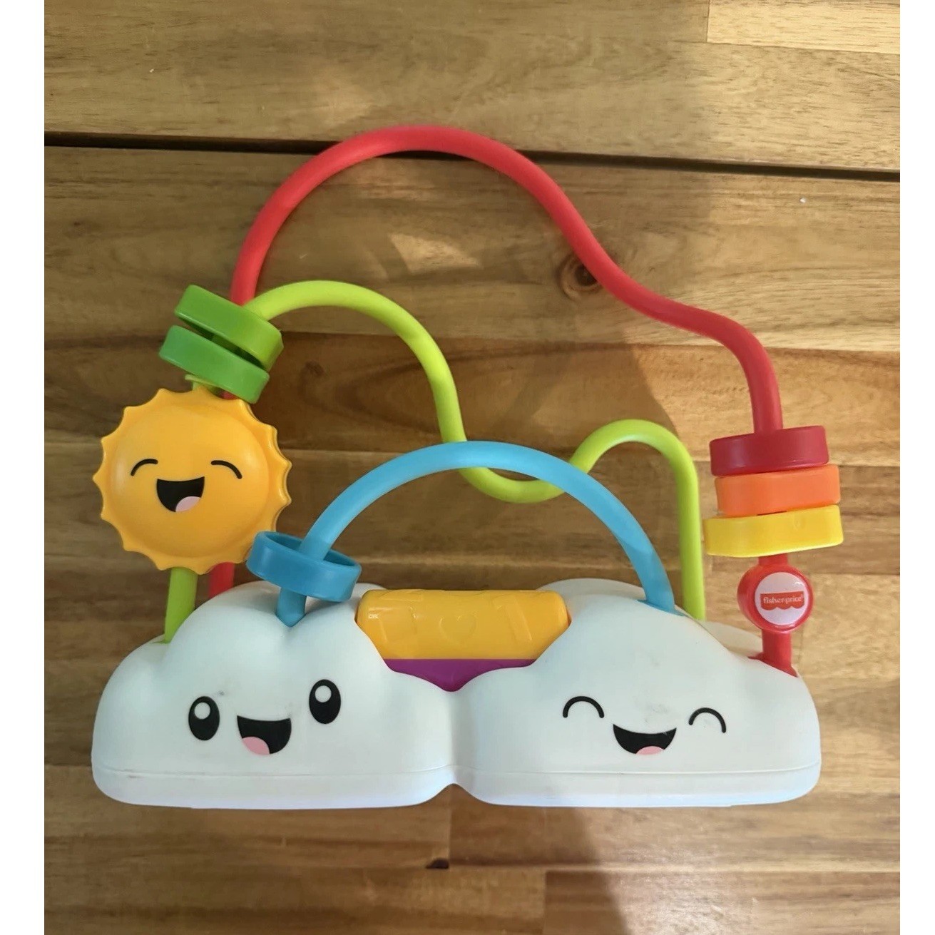 Fisher-Price Cloud & Sun Bead Maze Slider Activity Toy Multicolor Unisex
