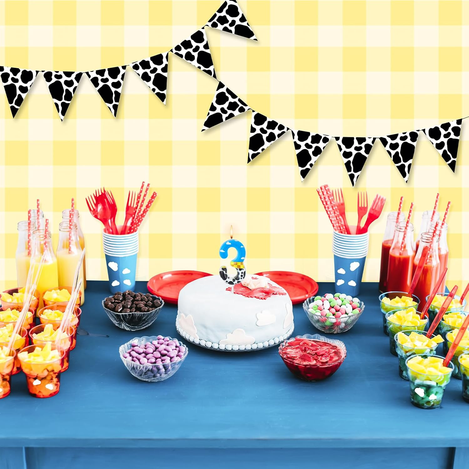 Toy Inspire Game Birthday Number Candle for Kids Toy Cartoon Cake Topper Decorat