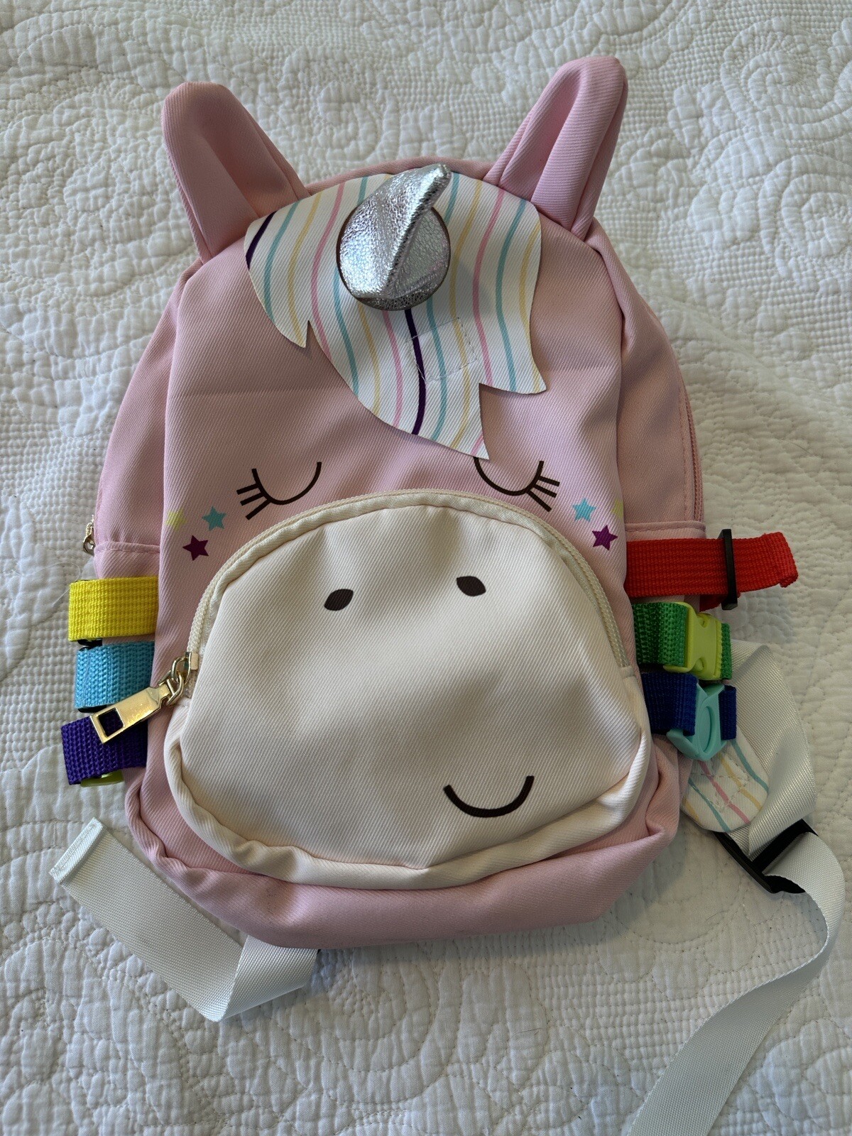 Mini Unicorn Backpack with Buckle, Lace and Zipper- Clean and Unused