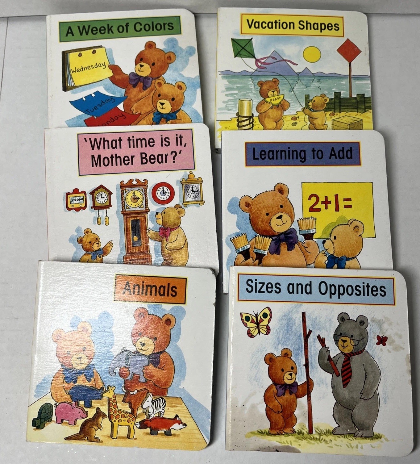 Lot of 16 Vintage Board Books Educational Learning Children Toddler Baby Numbers