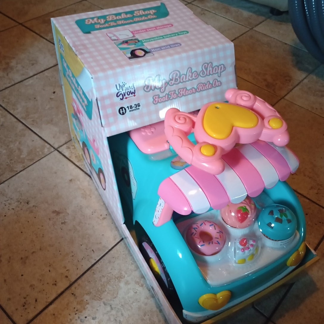 Up And Grow Foot 2 Floor Ride On Princess Vanity & My Bake Shop(Sold Separately)