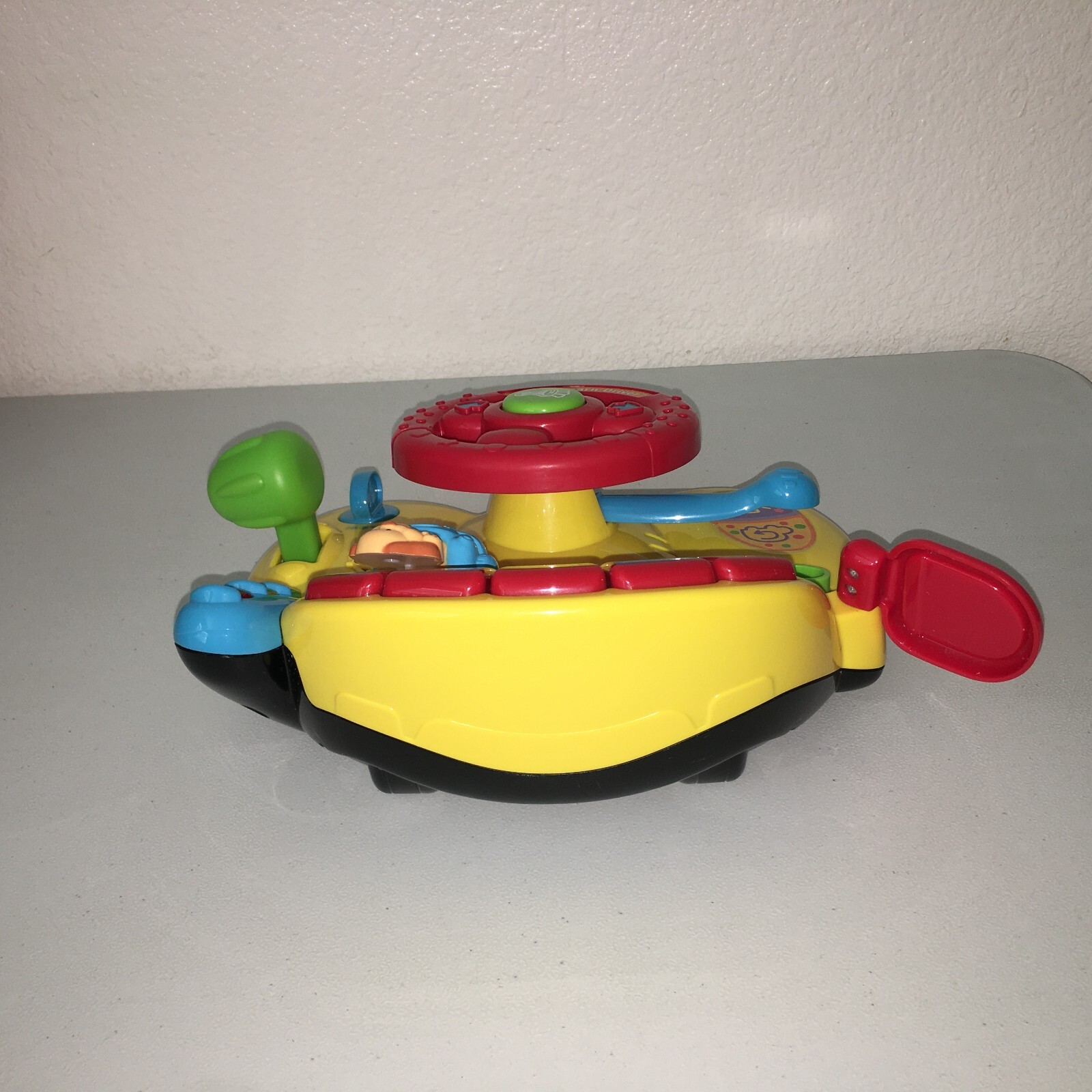 Vtech Baby Turn & Learn Driver Toy Yellow Ages 6-36 mo Toddler Musical Activity.