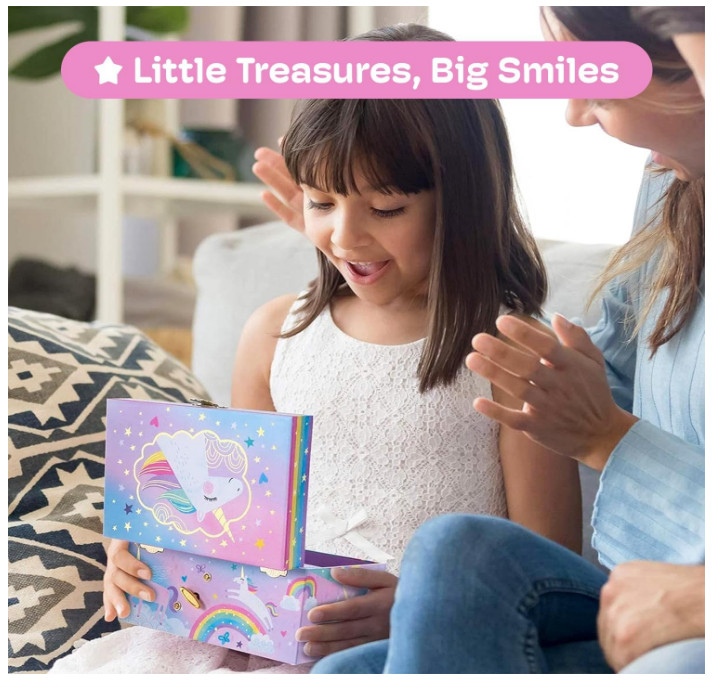 Toys for Girls Teen Kids 4 5 6 7 8 9 – Jewelkeeper Musical Unicorn Jewelry Box