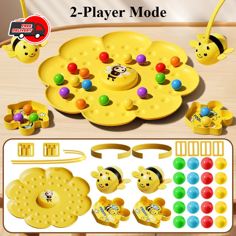 Little Bumblebee Board Game Puzzle Fishing Toys Kids Family Interactive Gift