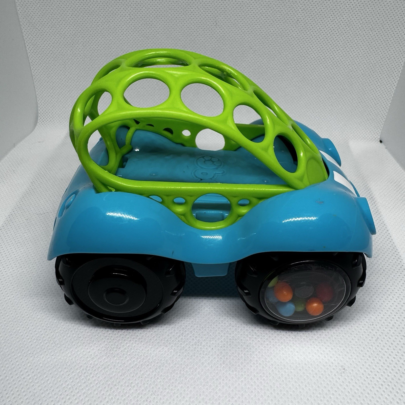 Oball Toy Lot Bright Starts Rattle Roll Car Shaker Infant Sensory 5pc