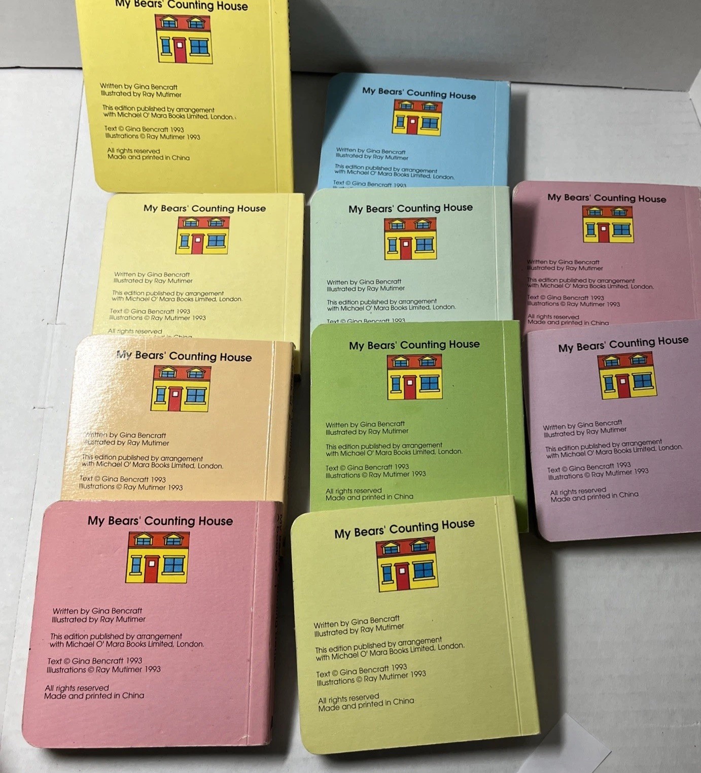 Lot of 16 Vintage Board Books Educational Learning Children Toddler Baby Numbers