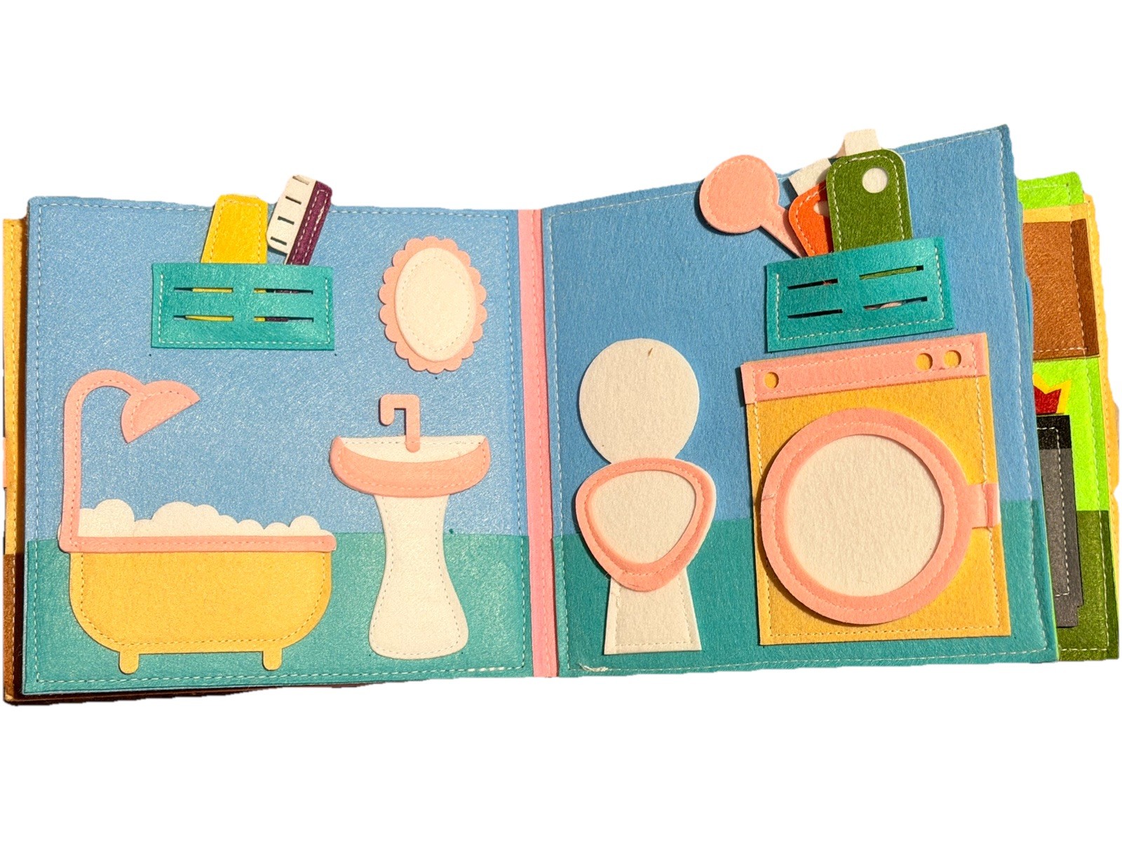 Felt Book / Busy Book for Toddlers – Interactive Pretend Play & Learning Toy
