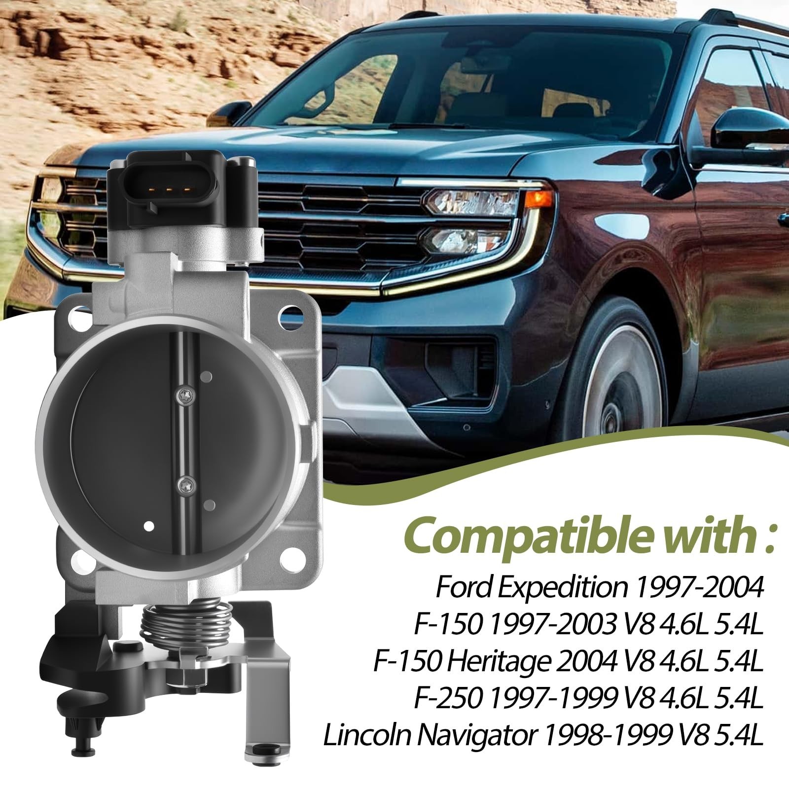 Electronic Throttle Body Assembly Compatible with Ford F-150 1997-2003, F-150…