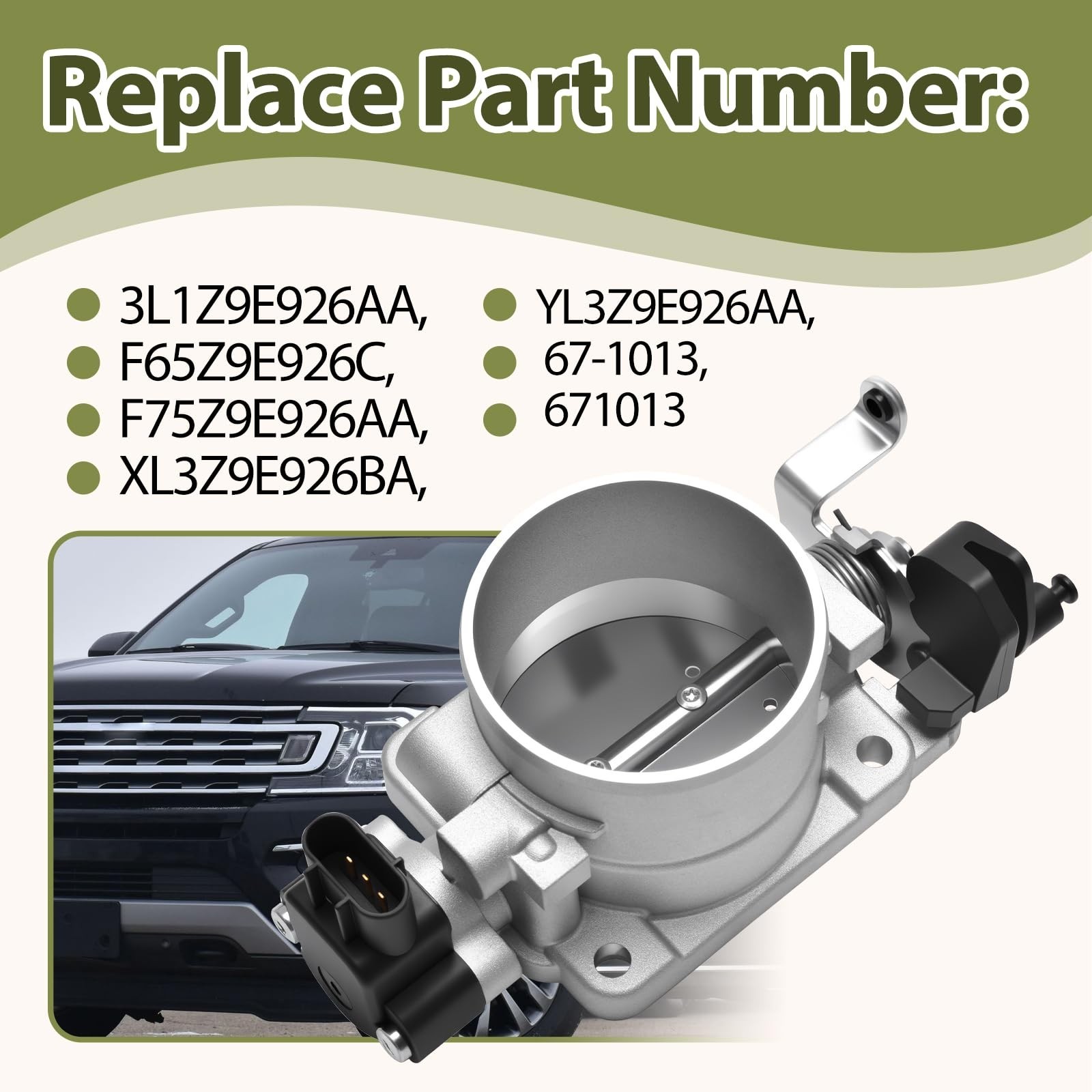 Electronic Throttle Body Assembly Compatible with Ford F-150 1997-2003, F-150…