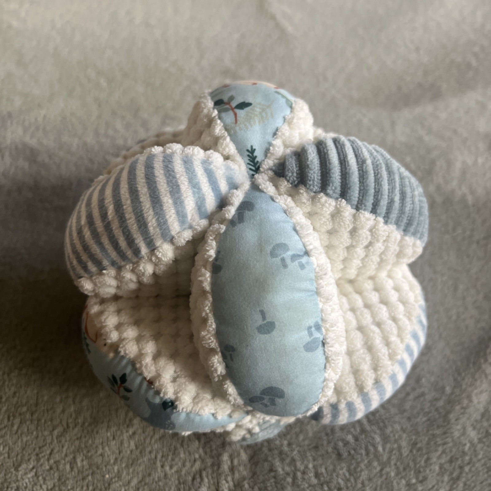 Blue and Animals Grab or Clutch Baby Ball