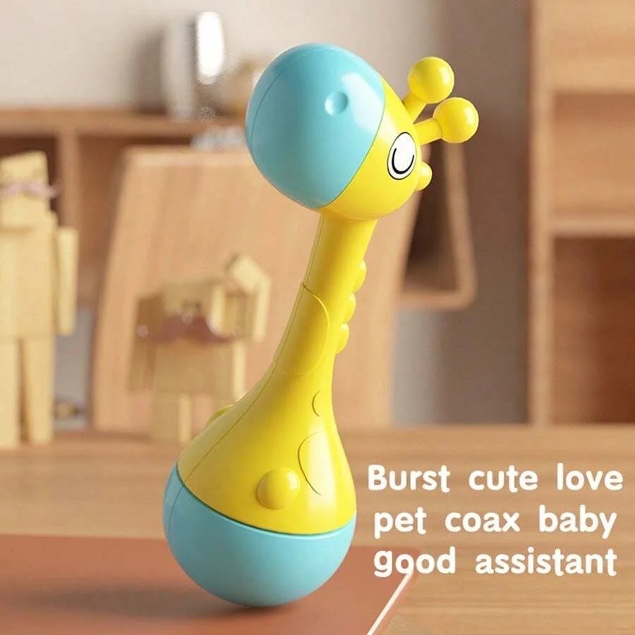 Baby Hand Rattle Toy – Cute Animal Shape, Soft Sound, Early Educational Toy (ABS