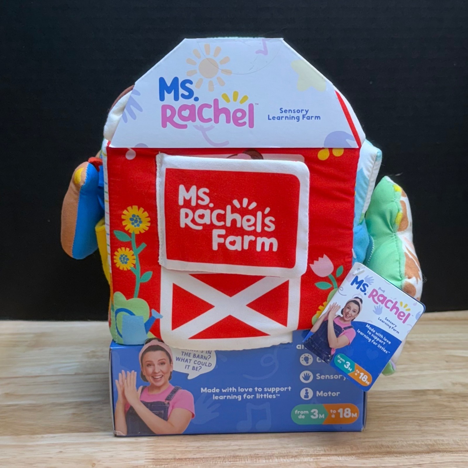 Ms. Rachel Sensory Learning Farm Plush Baby Toy Barn – New in Package