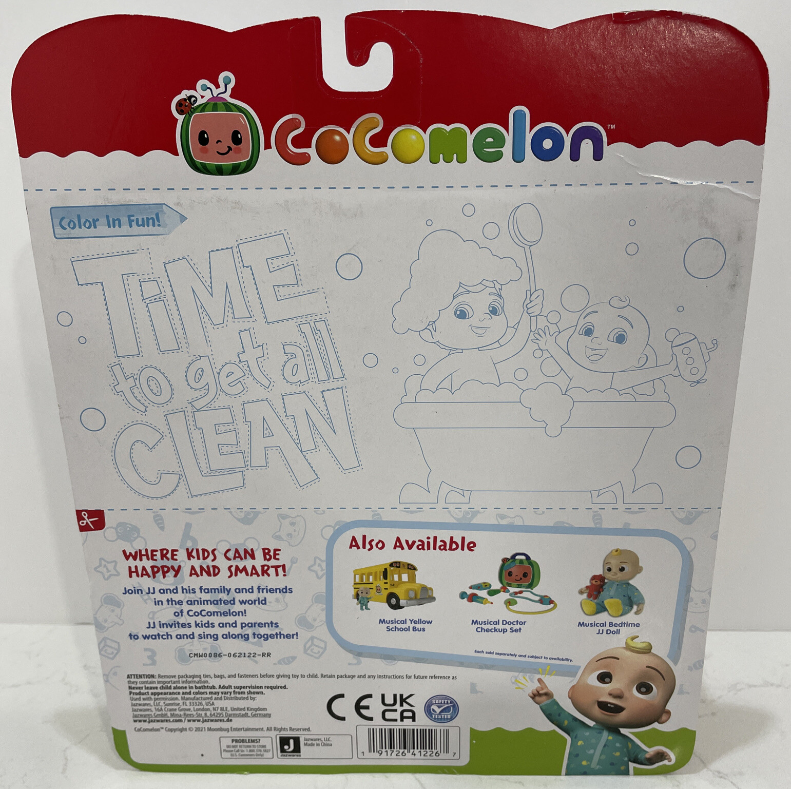 CoComelon Bath Squirter Toys, 6 Pieces – Toddlers & Kids – Ages 18 Months+
