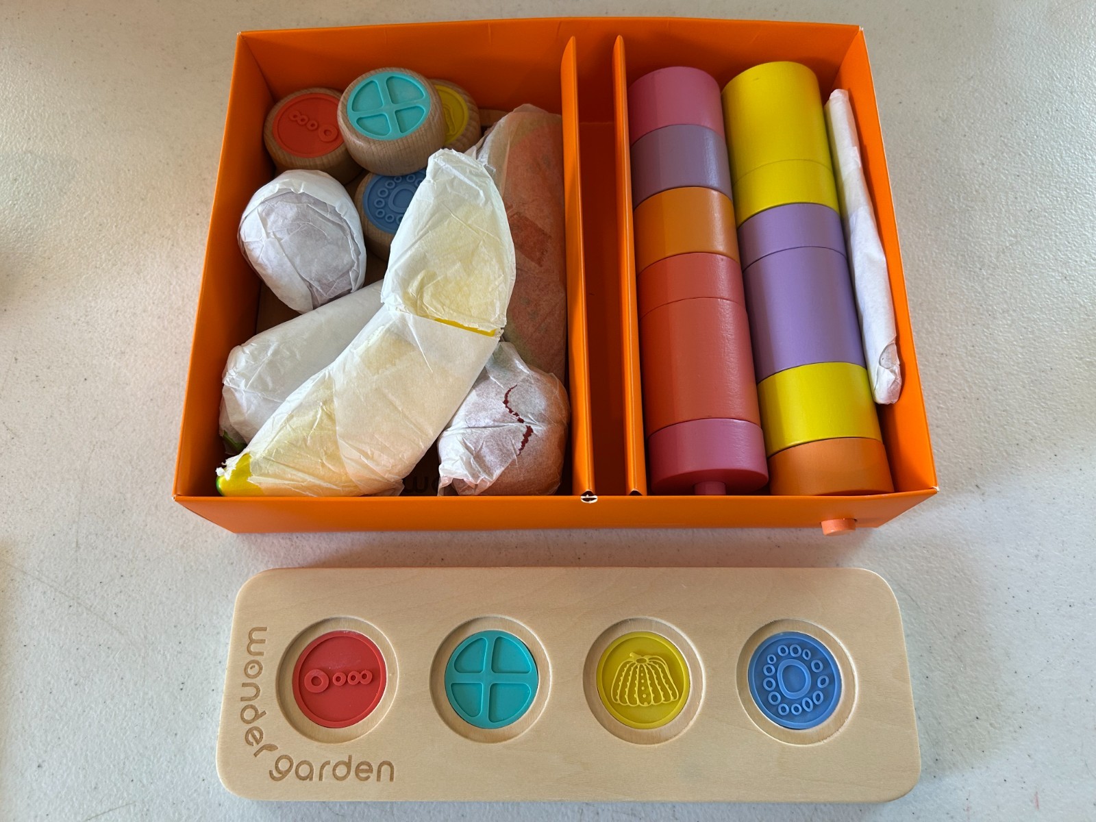 Wonder Garden Box Wooden Blocks Developmental Educational Baby Toy Months 13-15
