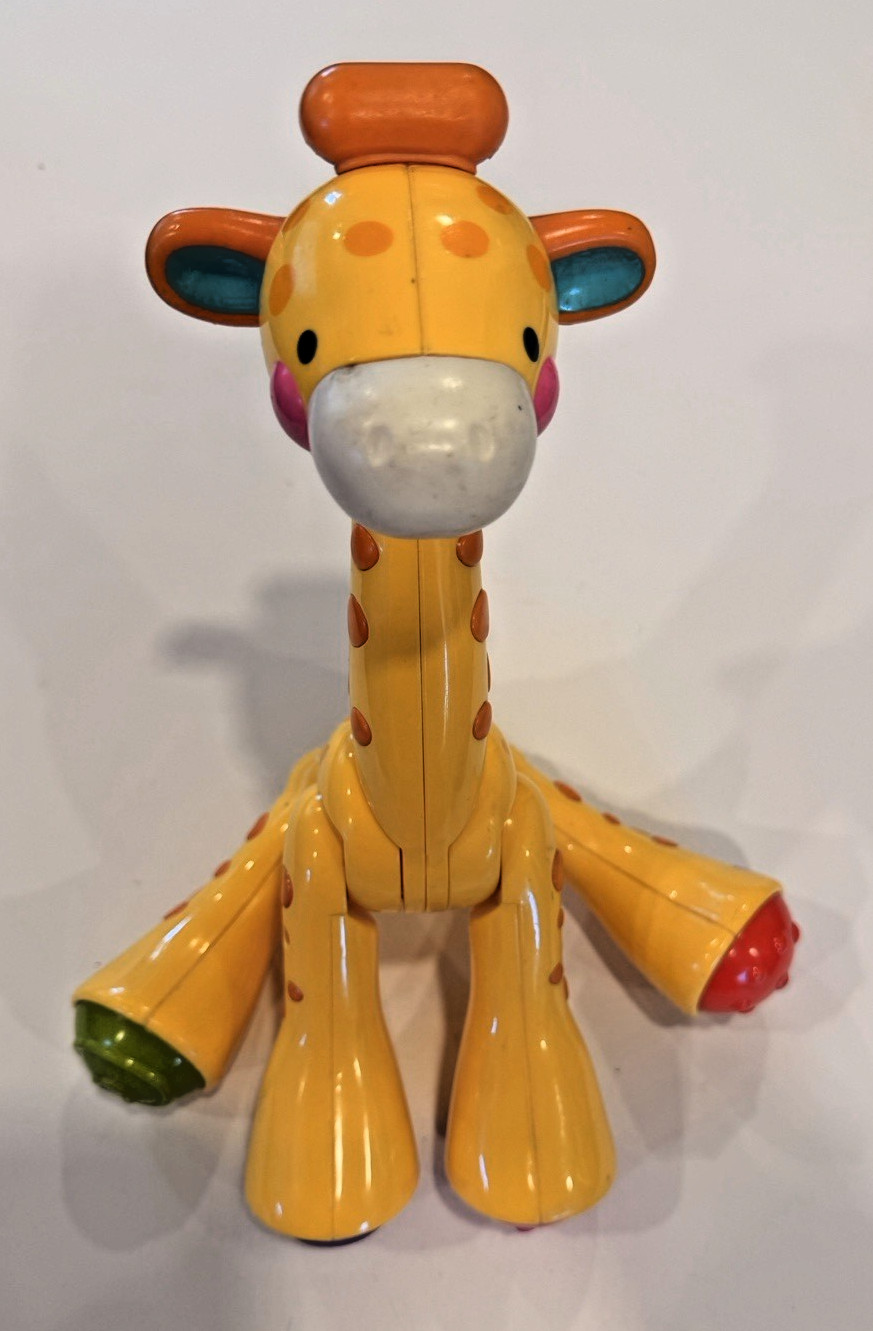 Fisher Price Amazing Giraffe Click & Clack Animal Toy Collectible Sensory Toy