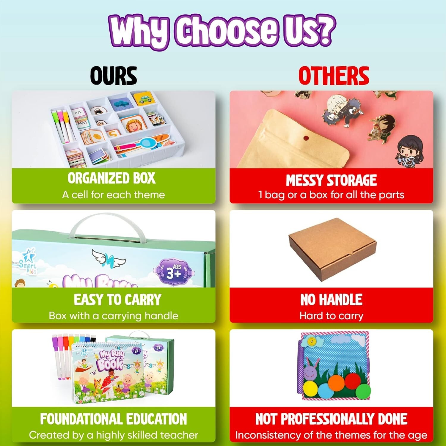 Busy Book for Toddlers &Preschoolers – Montessori Busy Book