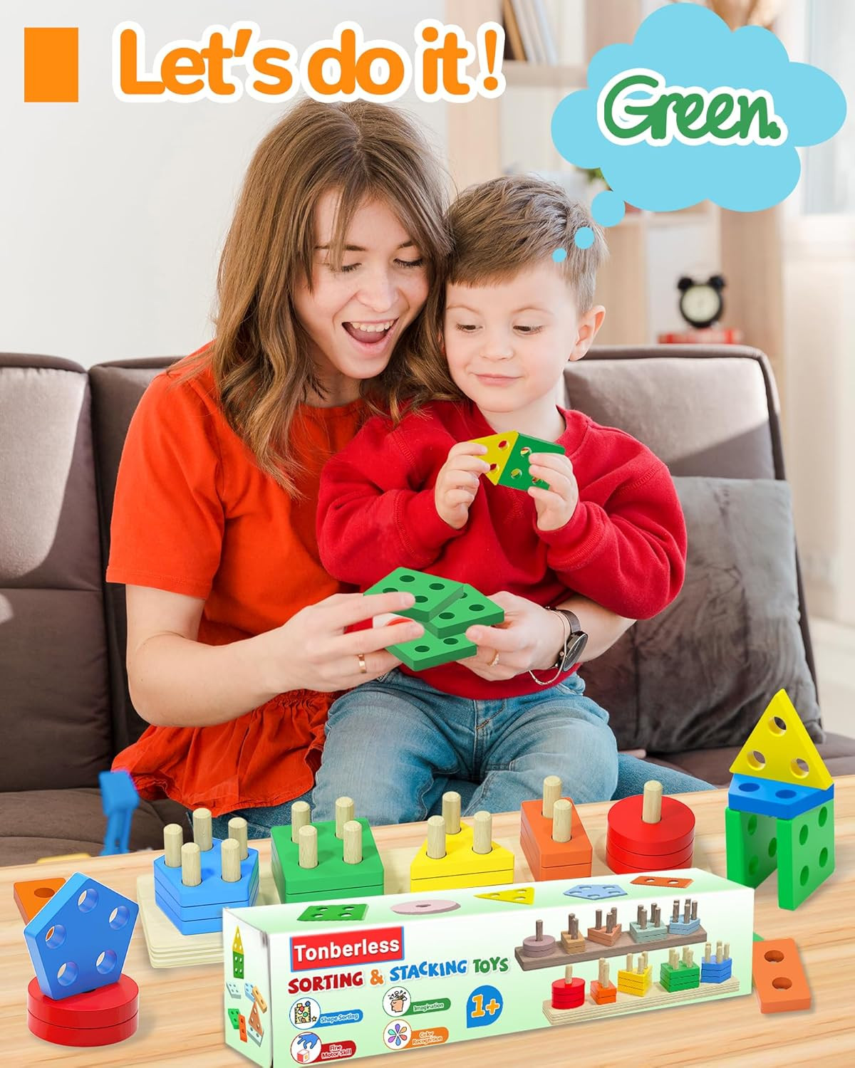 Montessori Toys for 1 2 3 Year Old Boy Girl, Toys for Ages 2-4 Toddlers Kids Bab