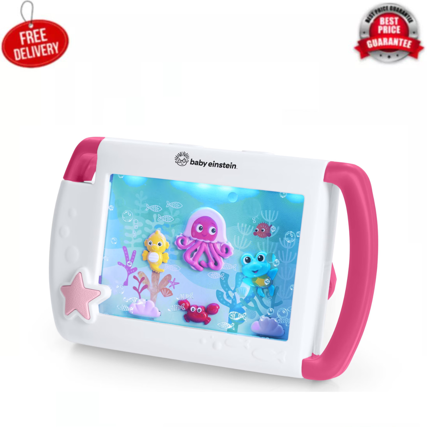 Baby Einstein Sea Dreams Soother Pink Portable Sound Machine Toy