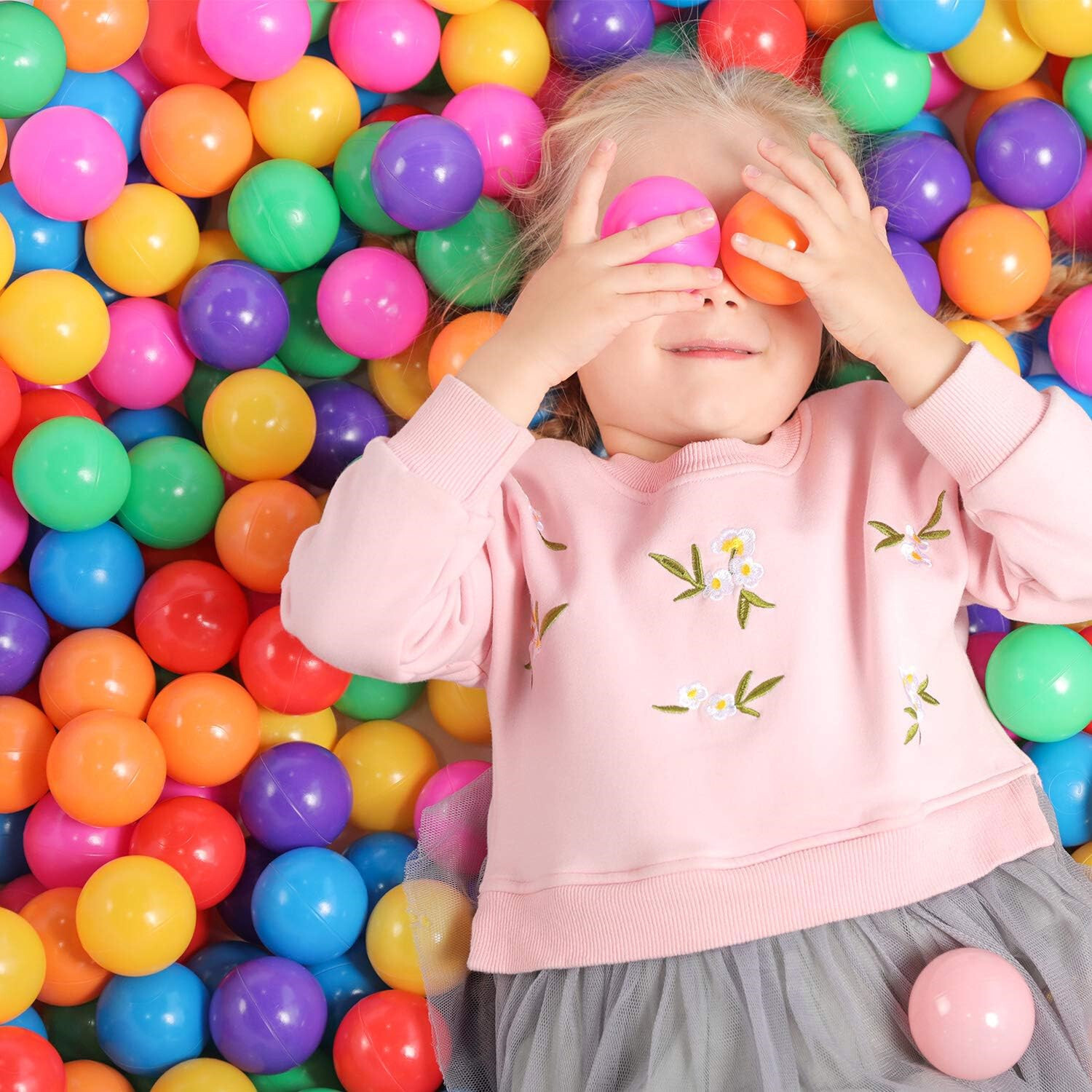 200PCS Ocean Pit Balls Baby Kids Colorful Plastic Balls Swim Bath Play Pool Toys
