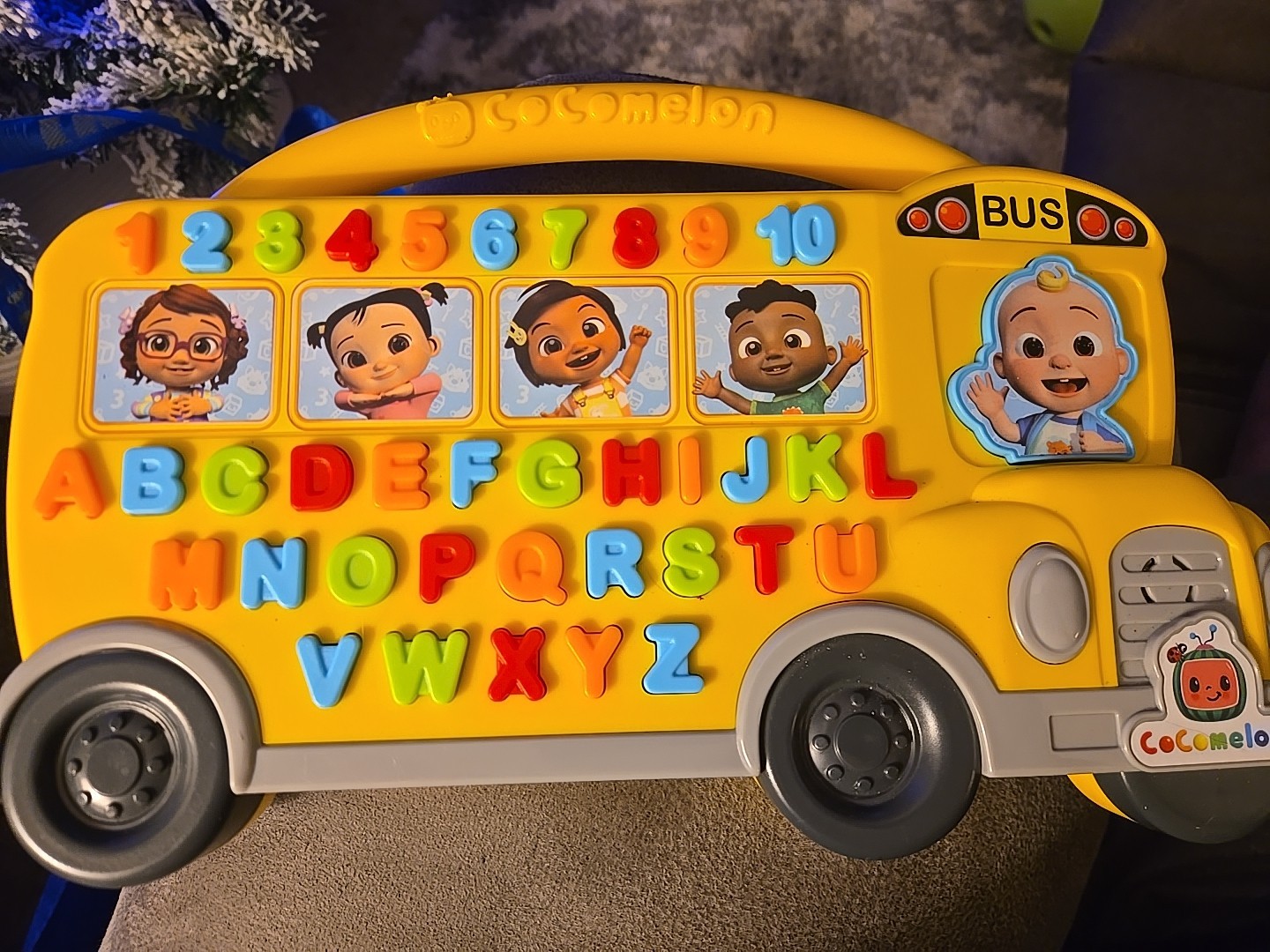 Cocomelon Learning Bus Toddler 18m+ Educational Interactive Alphabet Sound Toy