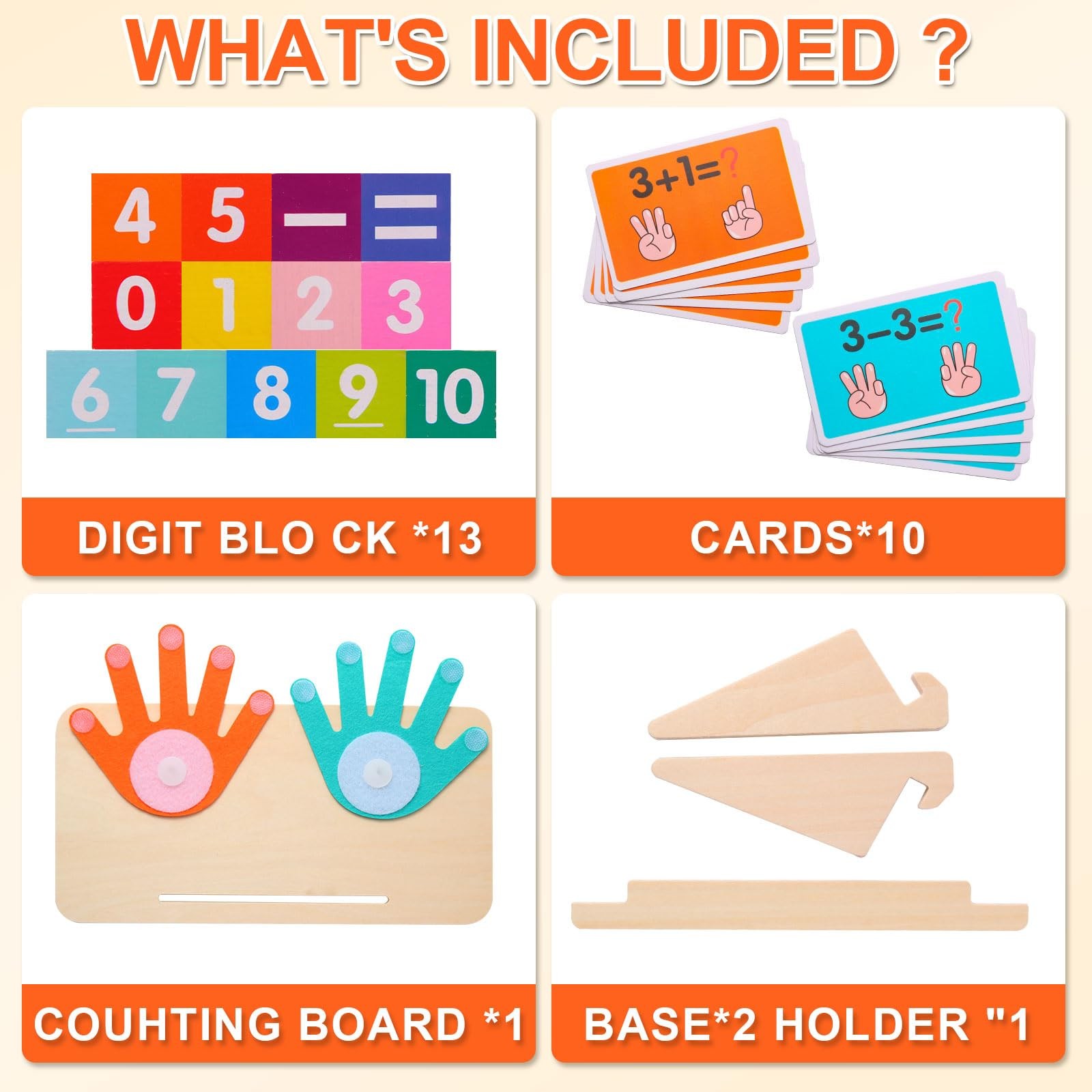 Montessori Toys for 3-5 Year Old, Educational Math Manipulatives Learning Toy…