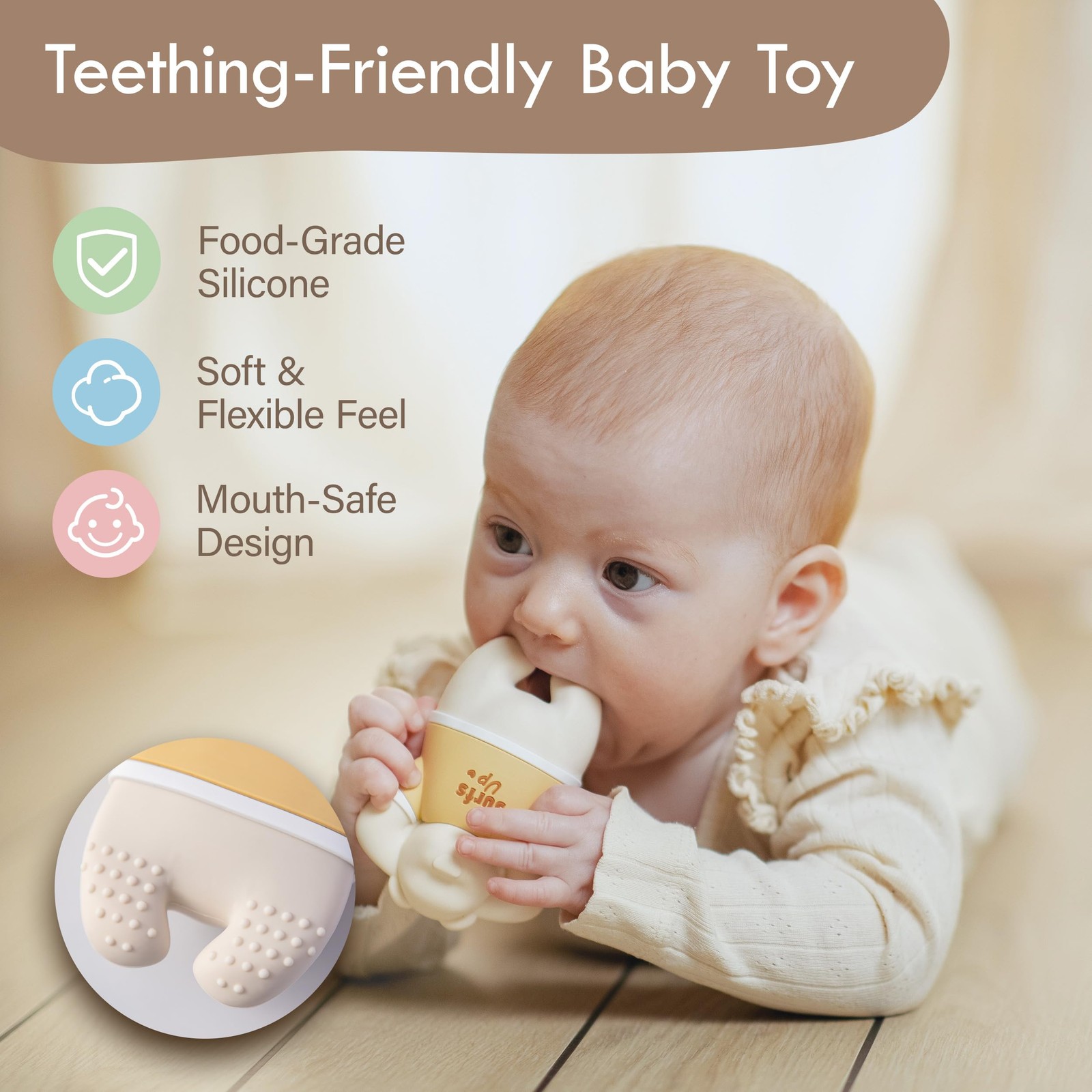 Food Grade Silicone Toy Cars for Babies & Toddlers, Push and Go Baby Cars, Ba…