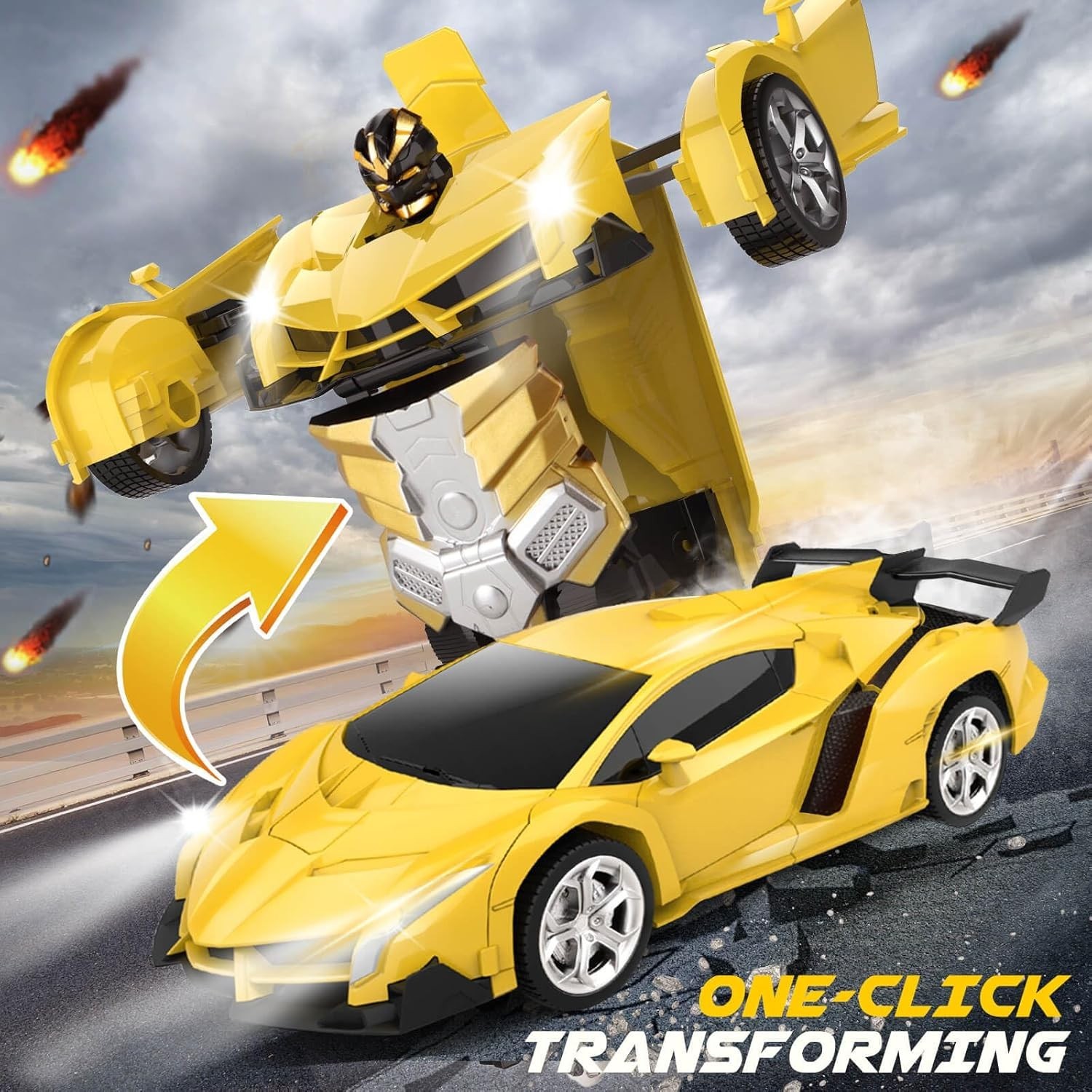 Remote Control Car – Transform Robot RC Cars, Toys for Ages 5-7, Kids Toys, 4 Ye