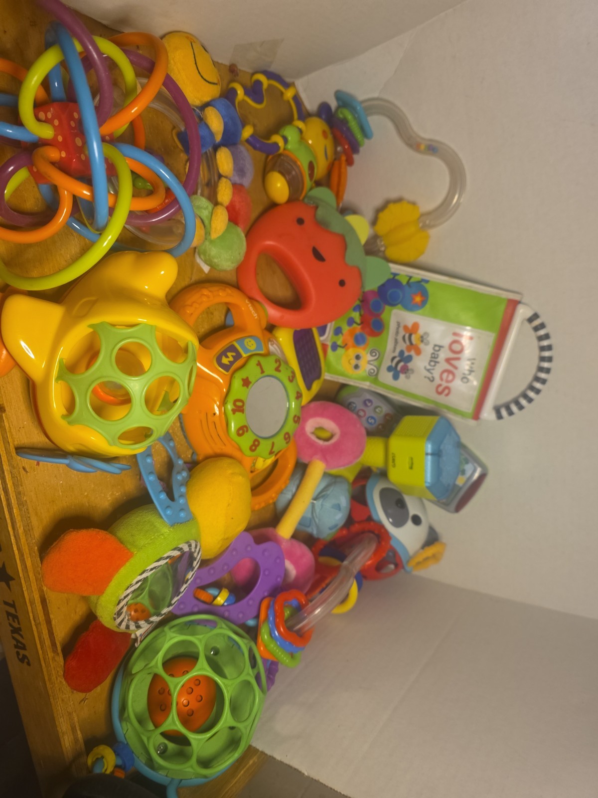Large Lot Of 15 Developmental Baby Toys Teethers Rattles Sensory, Interactive