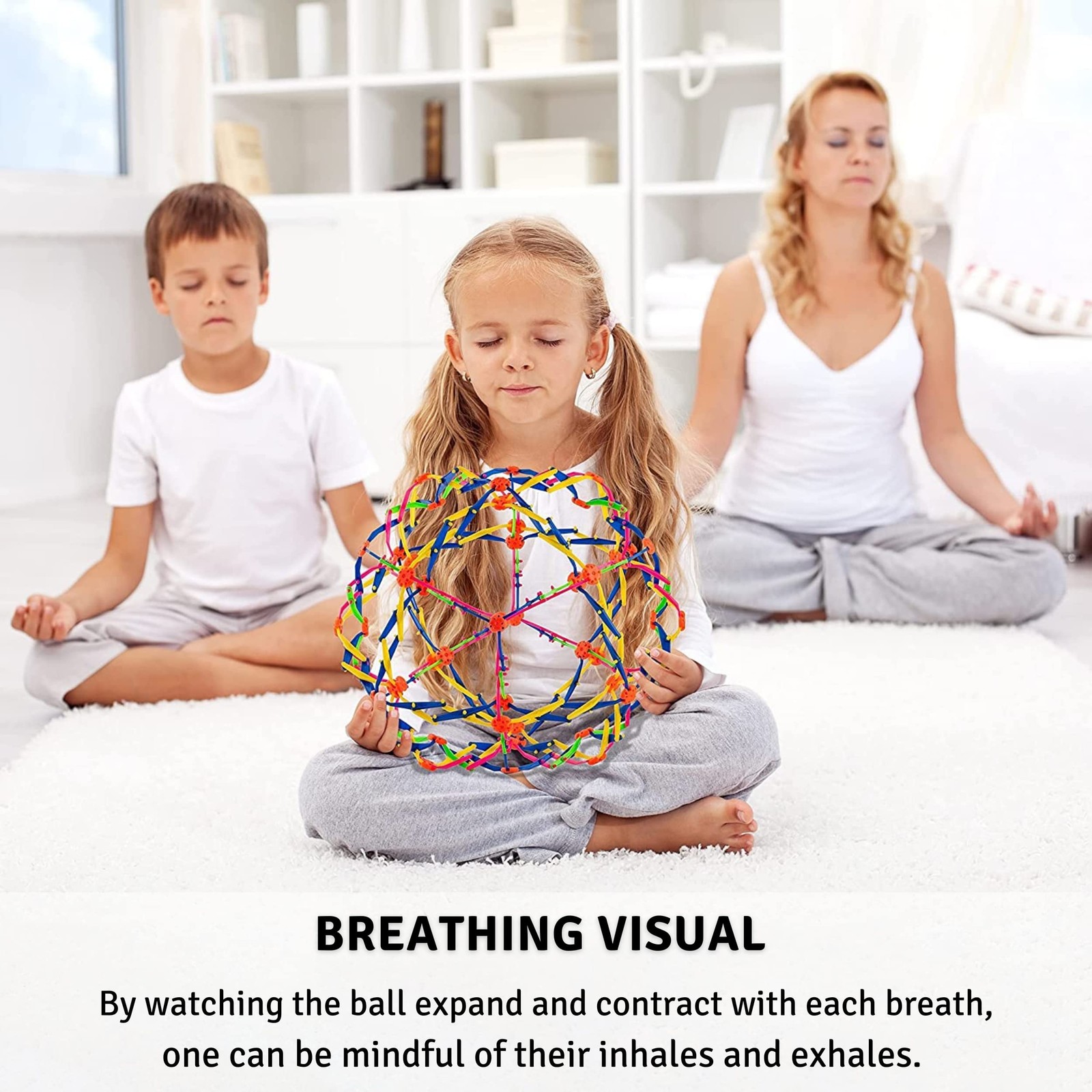 4E’s Novelty Expandable Breathing Ball Sphere – Breathing Visual, Fidget Toys…