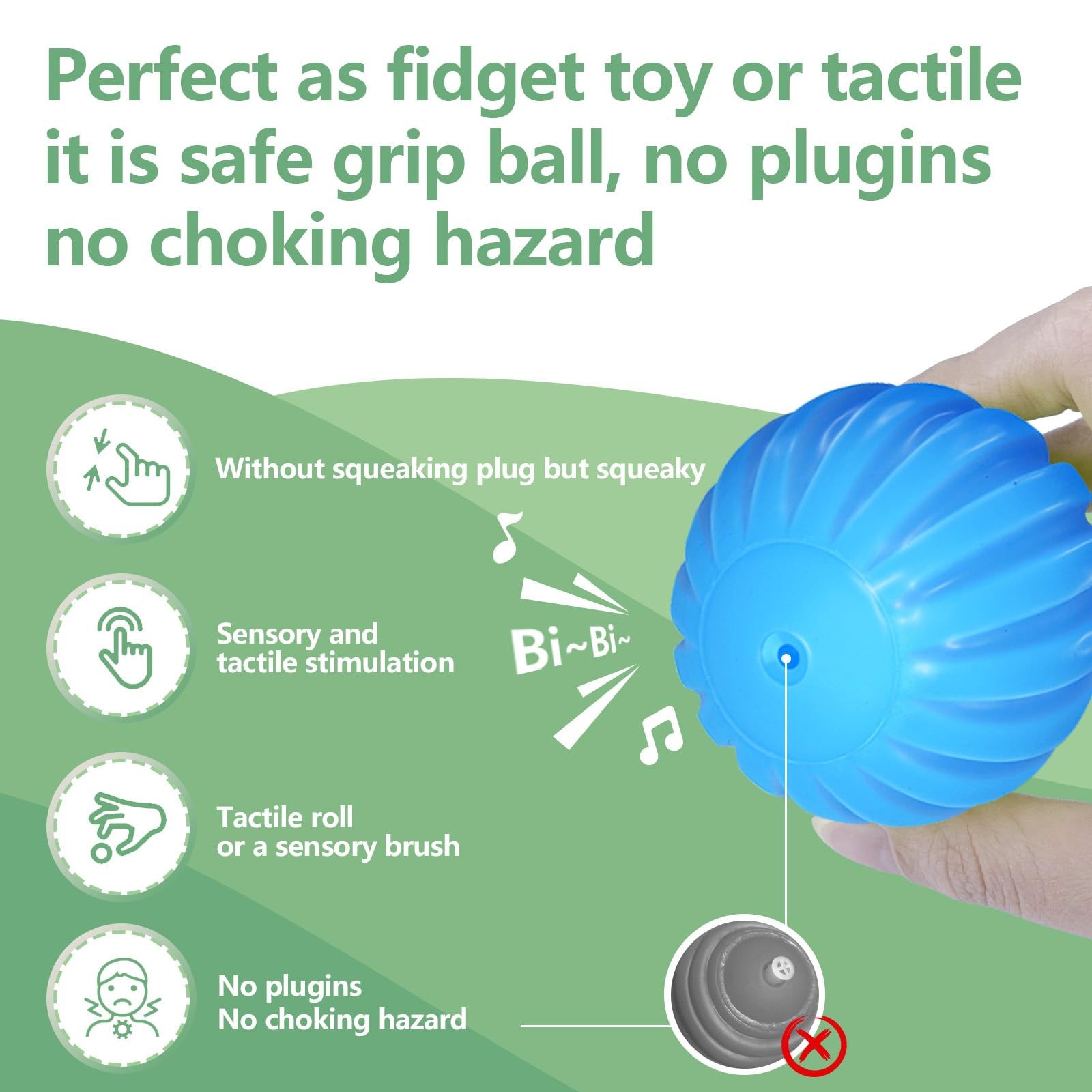 ROHSCE Sensory Balls for Baby Toys 6 to 12 Small, Multicolor