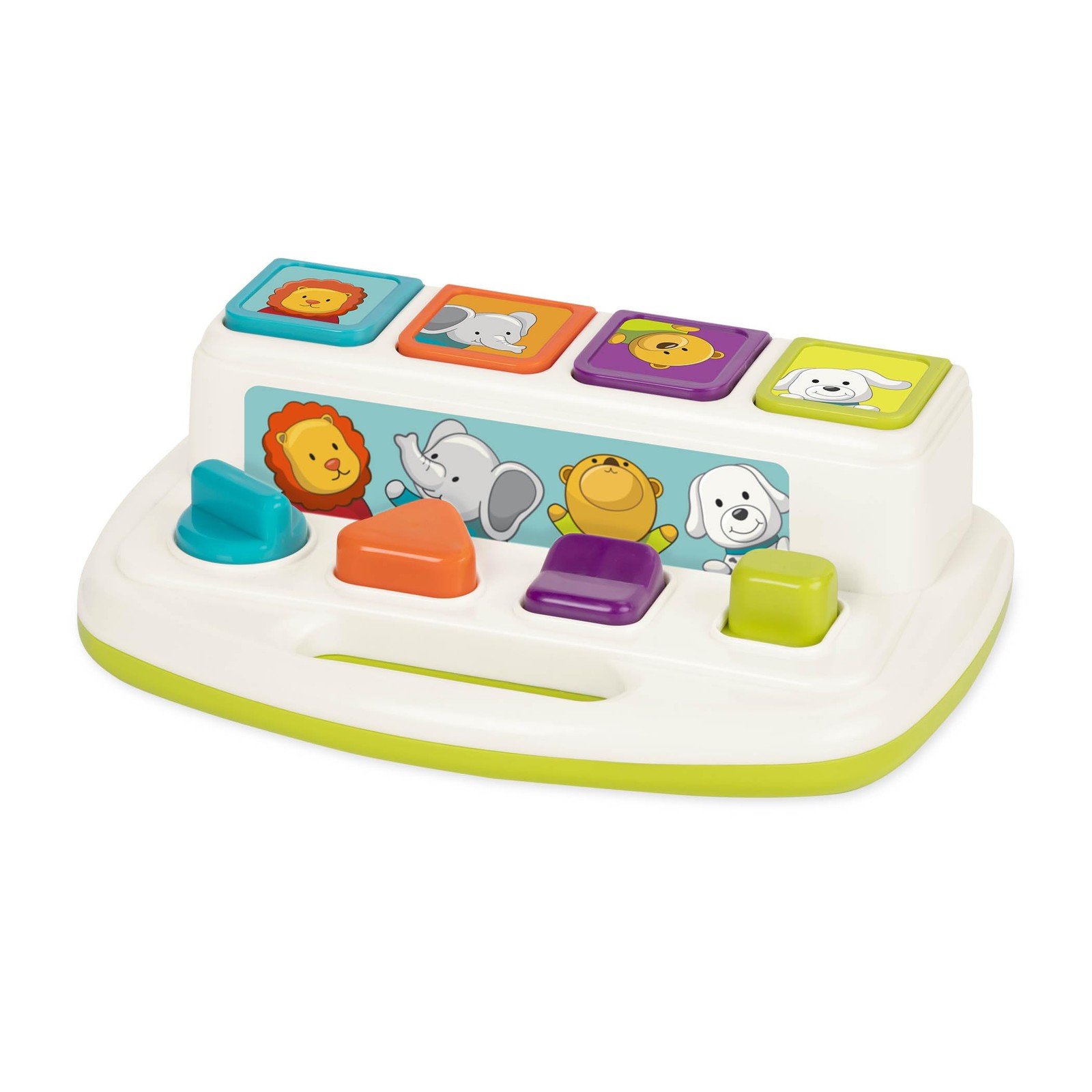 Battat – Cause-and-Effect Toy – Developmental with Buttons Medium, Multi