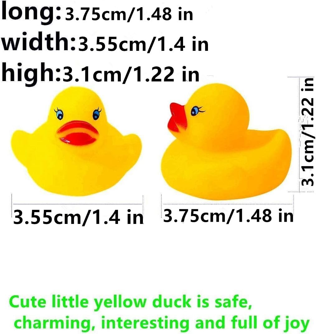 DZTIAN 12 Pcs Multicolored Mini Multicolor Rubber Ducks Melange Duck(12pcs)