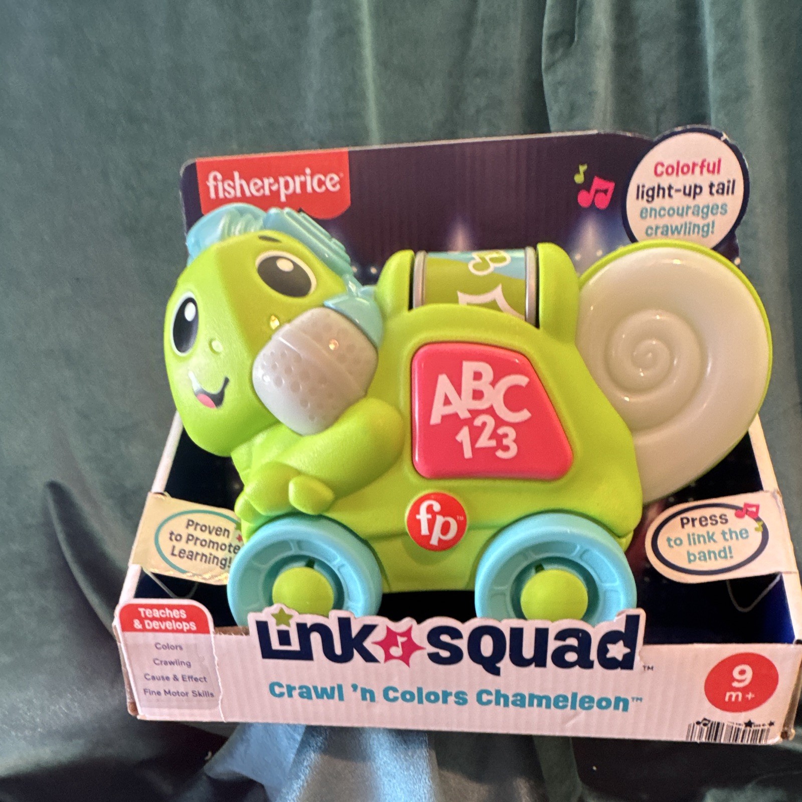 Fisher-Price Link Squad Crawl ‘n Colors Chameleon Activity Toy 9m+ HTX01