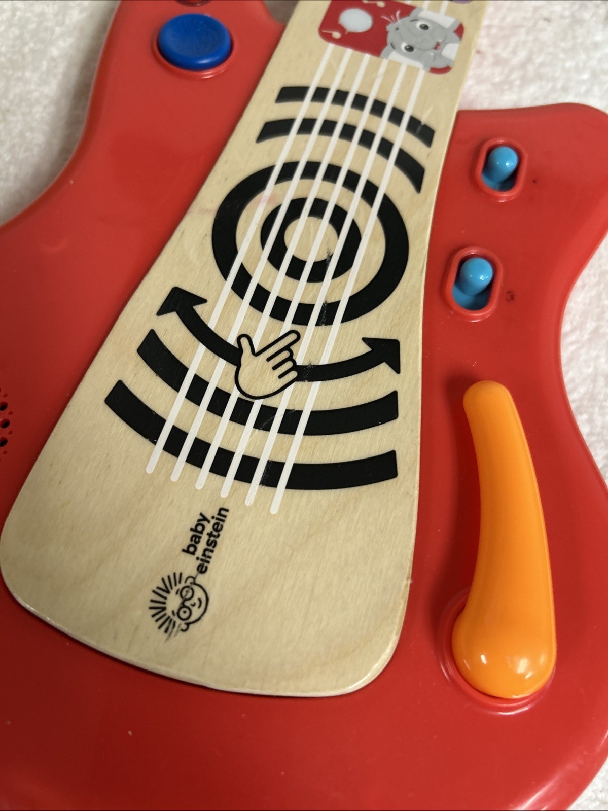 Baby Einstein Musical Wooden Electric Guitar Toy Strum Along Songs Montessori