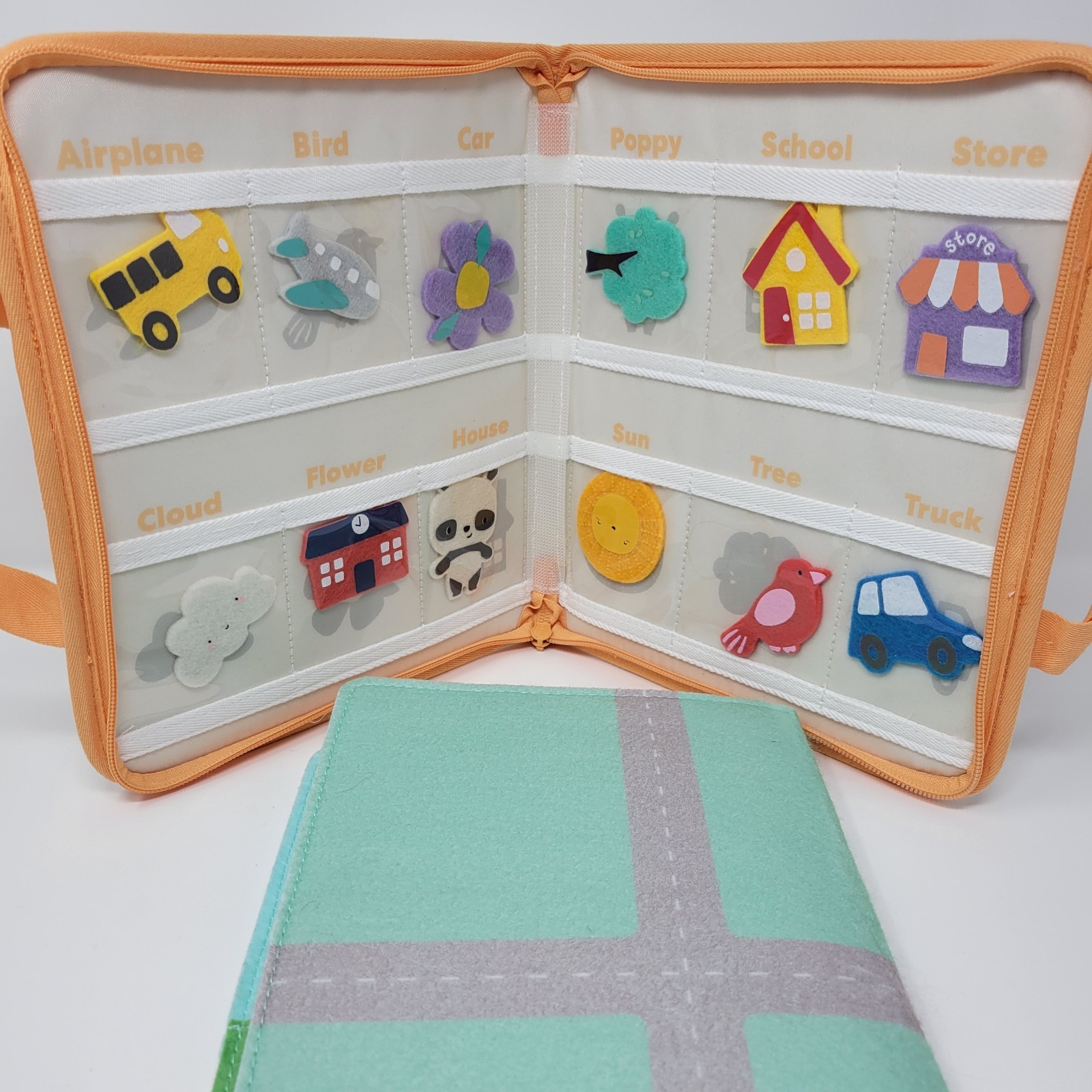 Busy Book Montessori Activity Felt Quiet Toddler Education Learning Panda Crate