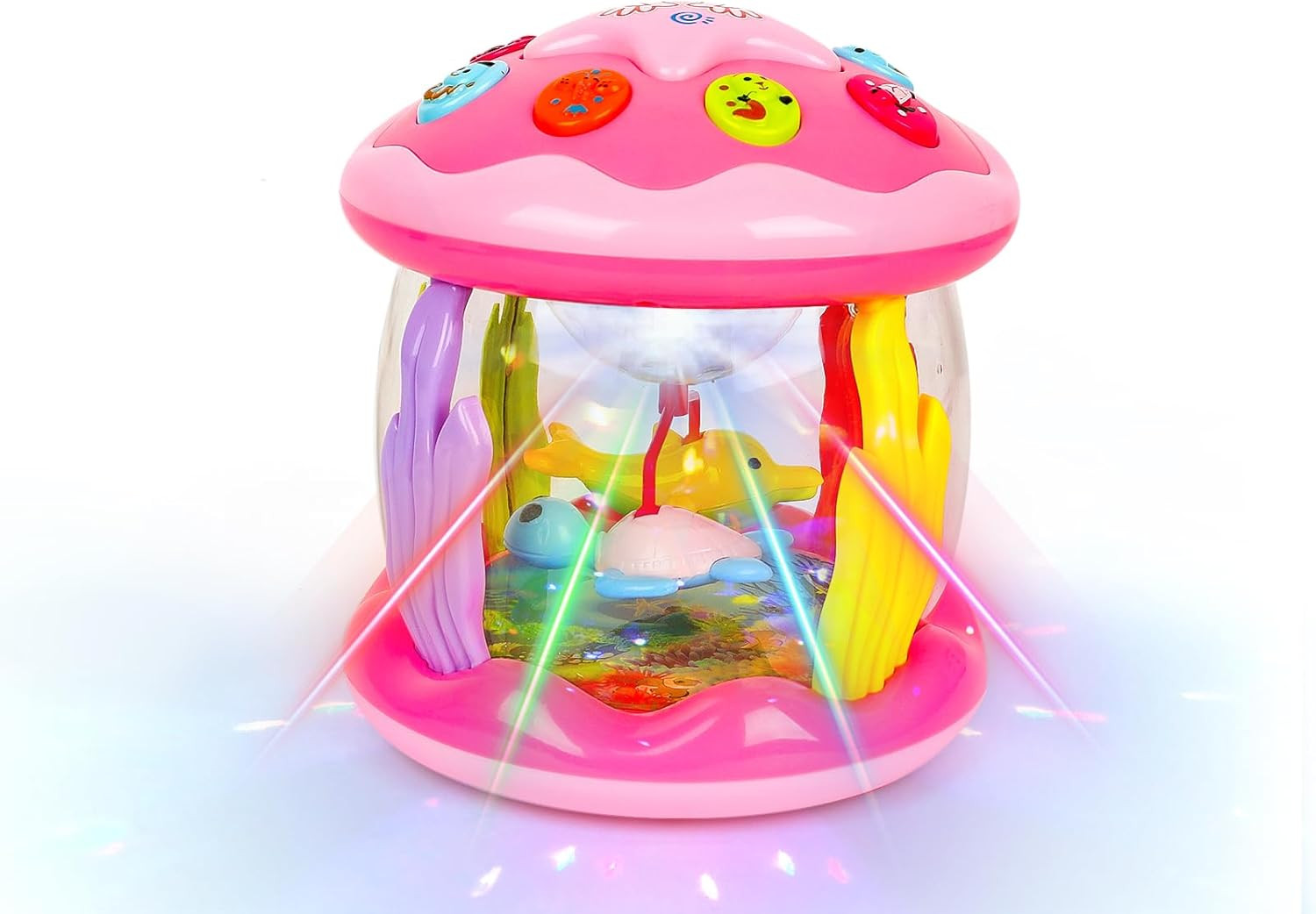 Baby Girl Toys 6-12 Months – Babies Ocean Rotating Projector Light up Musical To