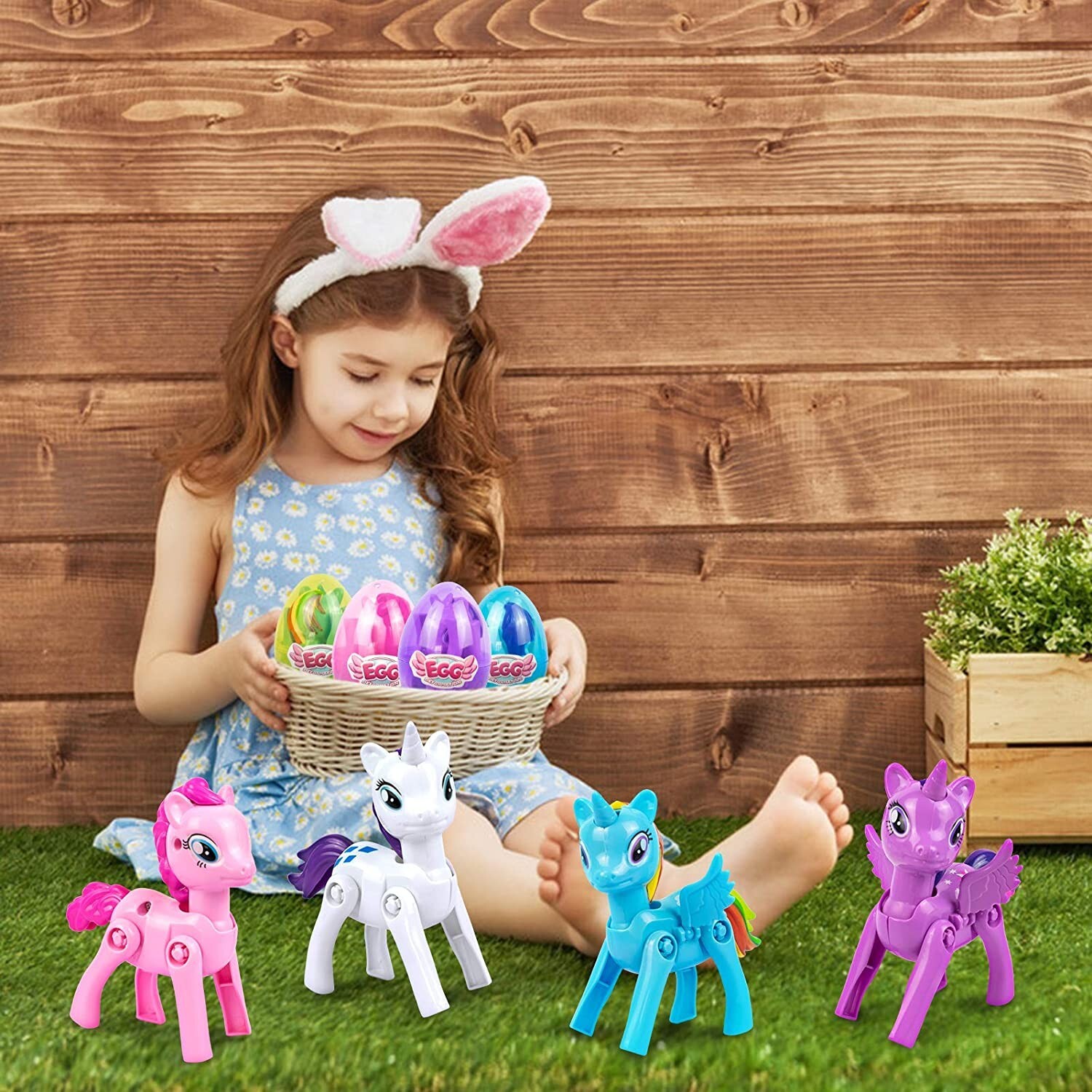 Multicolor Christmas Unicorn Eggs Toys for 3-5 Year Old Girls Birthday Gift Kids